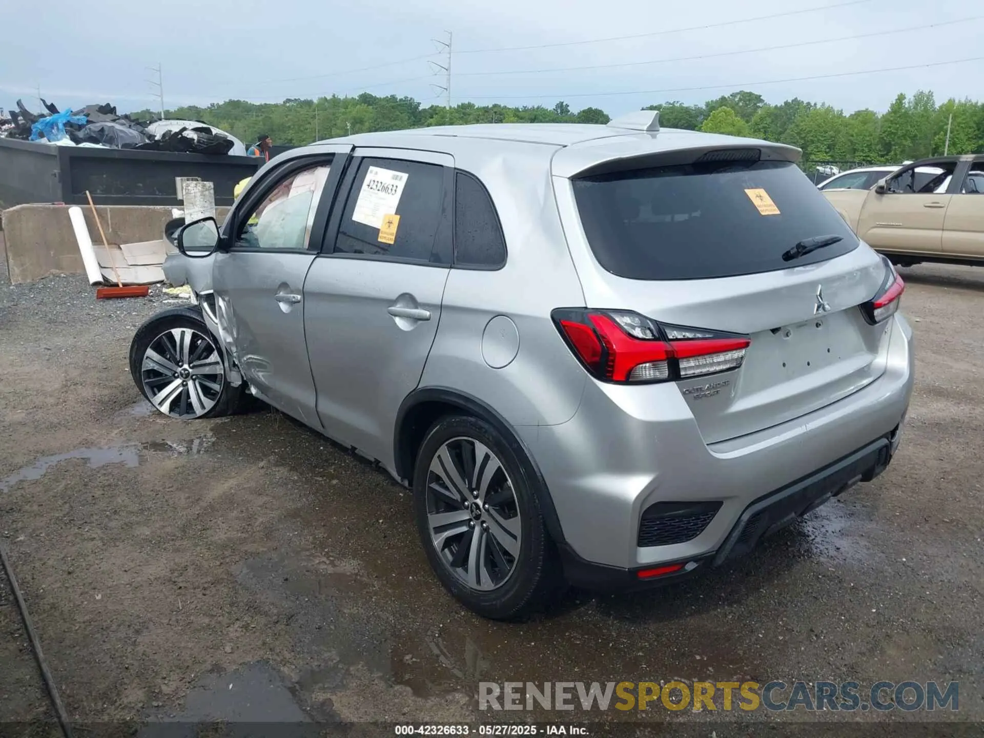 3 Photograph of a damaged car JA4APVAU3MU012327 MITSUBISHI OUTLANDER SPORT 2021