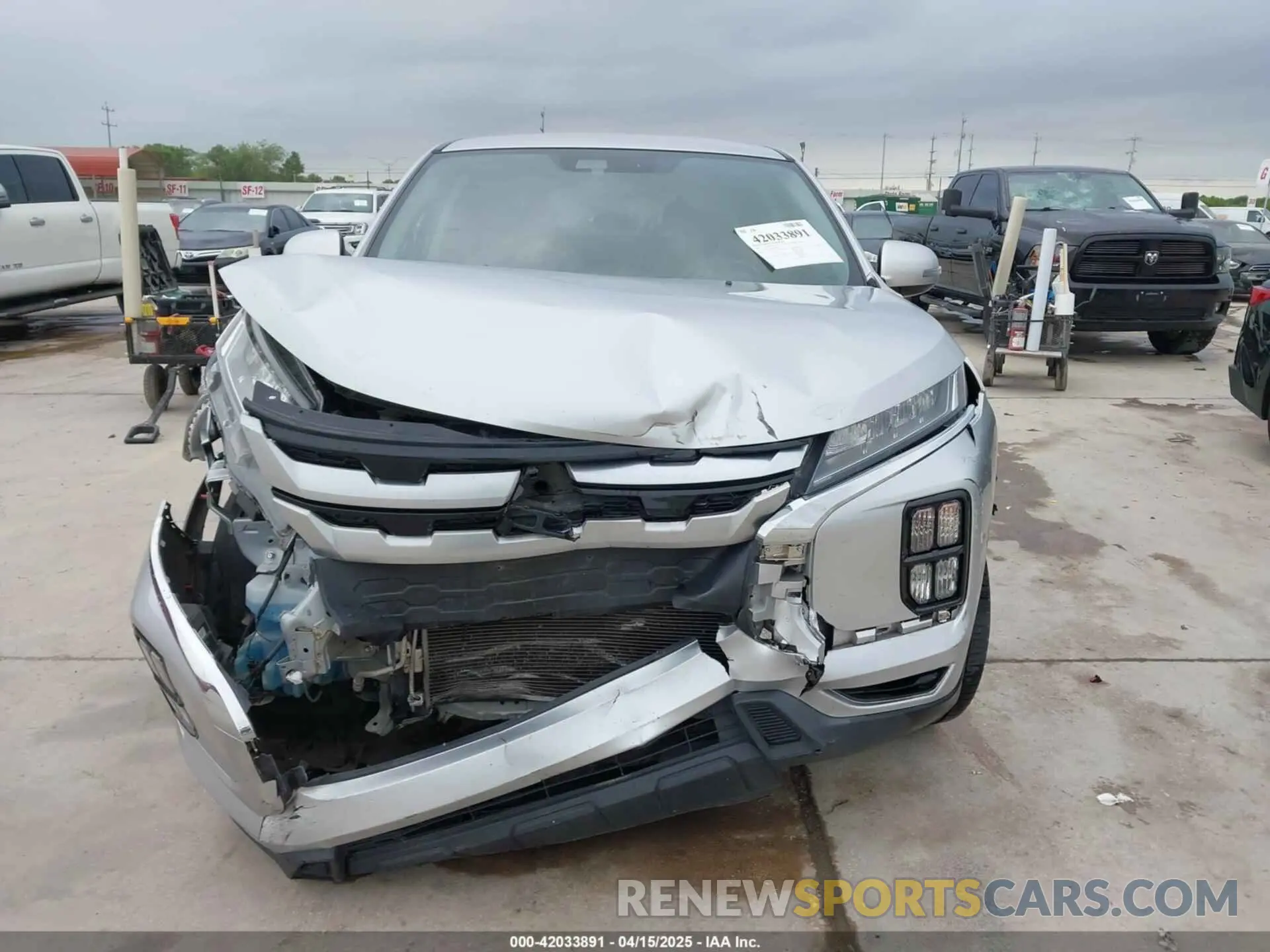 12 Photograph of a damaged car JA4APVAU7MU015876 MITSUBISHI OUTLANDER SPORT 2021