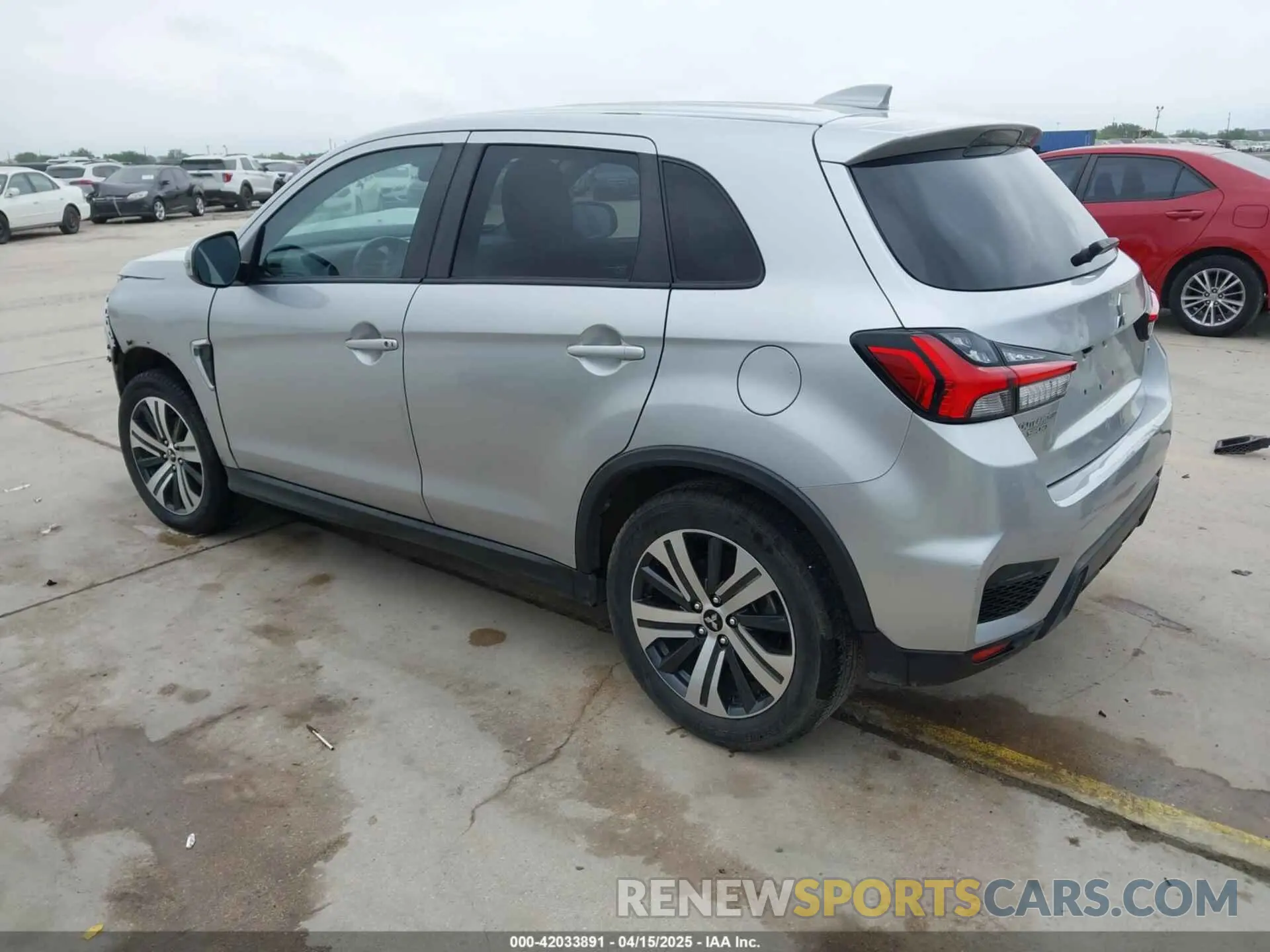 3 Photograph of a damaged car JA4APVAU7MU015876 MITSUBISHI OUTLANDER SPORT 2021