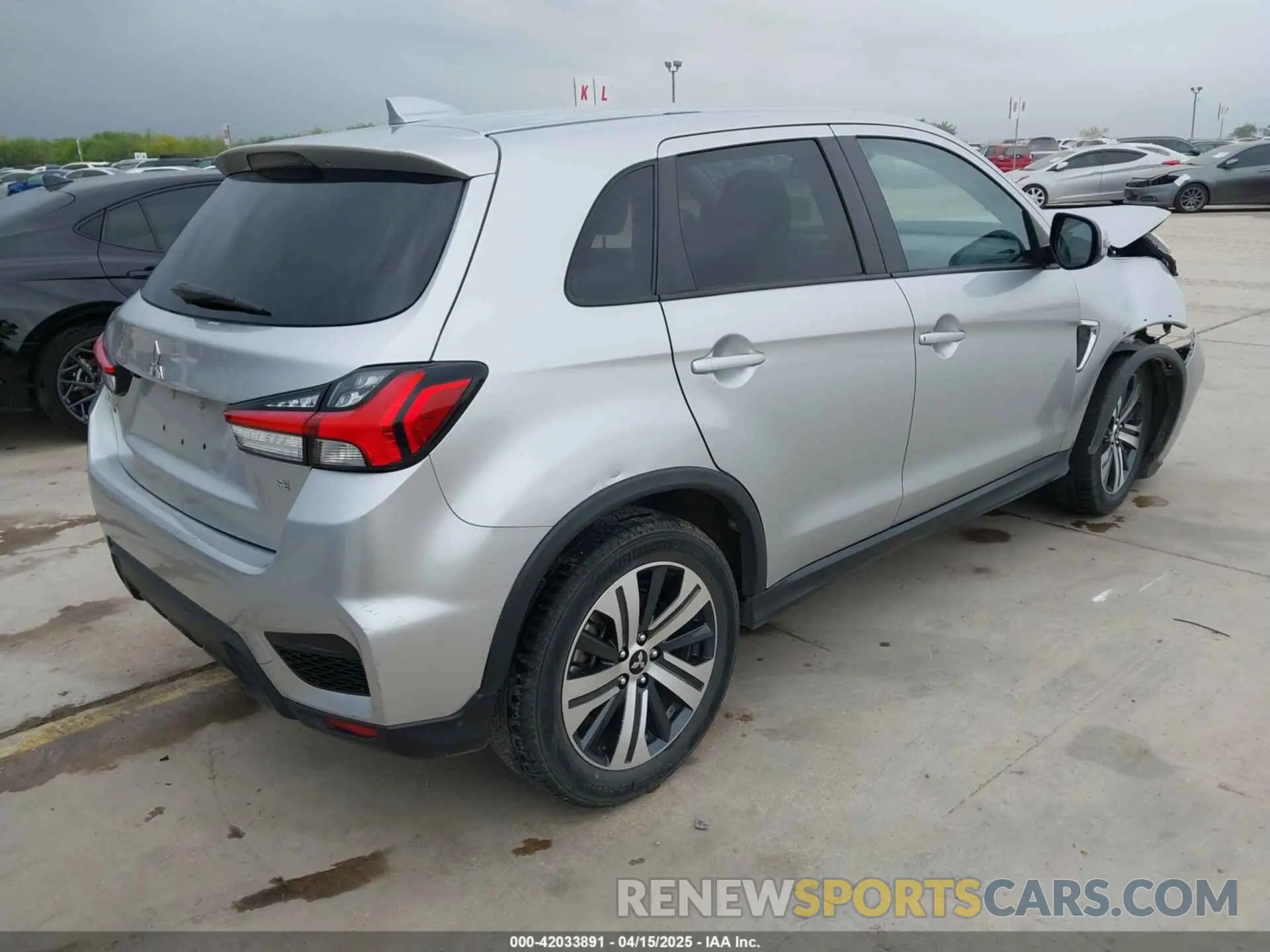 4 Photograph of a damaged car JA4APVAU7MU015876 MITSUBISHI OUTLANDER SPORT 2021