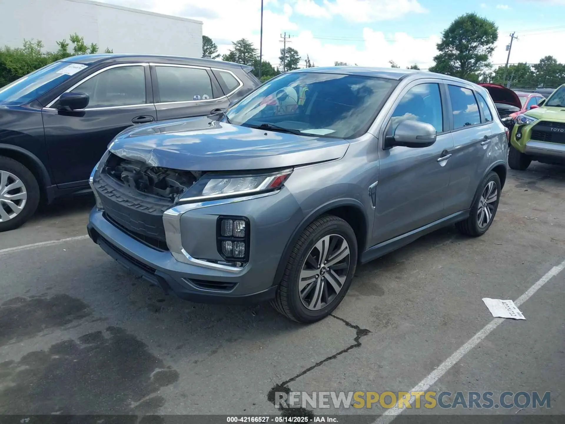 2 Photograph of a damaged car JA4APVAUXMU018576 MITSUBISHI OUTLANDER SPORT 2021