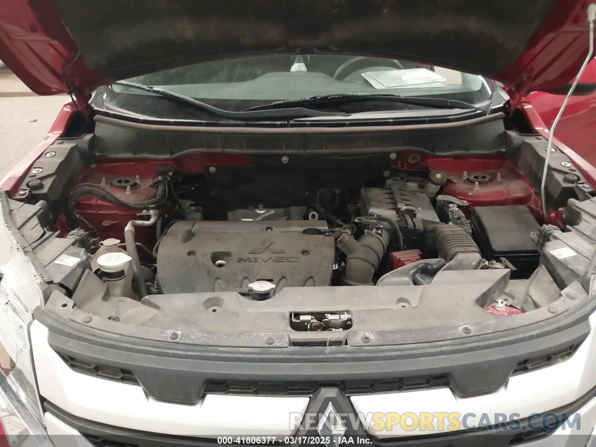 10 Photograph of a damaged car JA4ARUAU0MU003394 MITSUBISHI OUTLANDER SPORT 2021