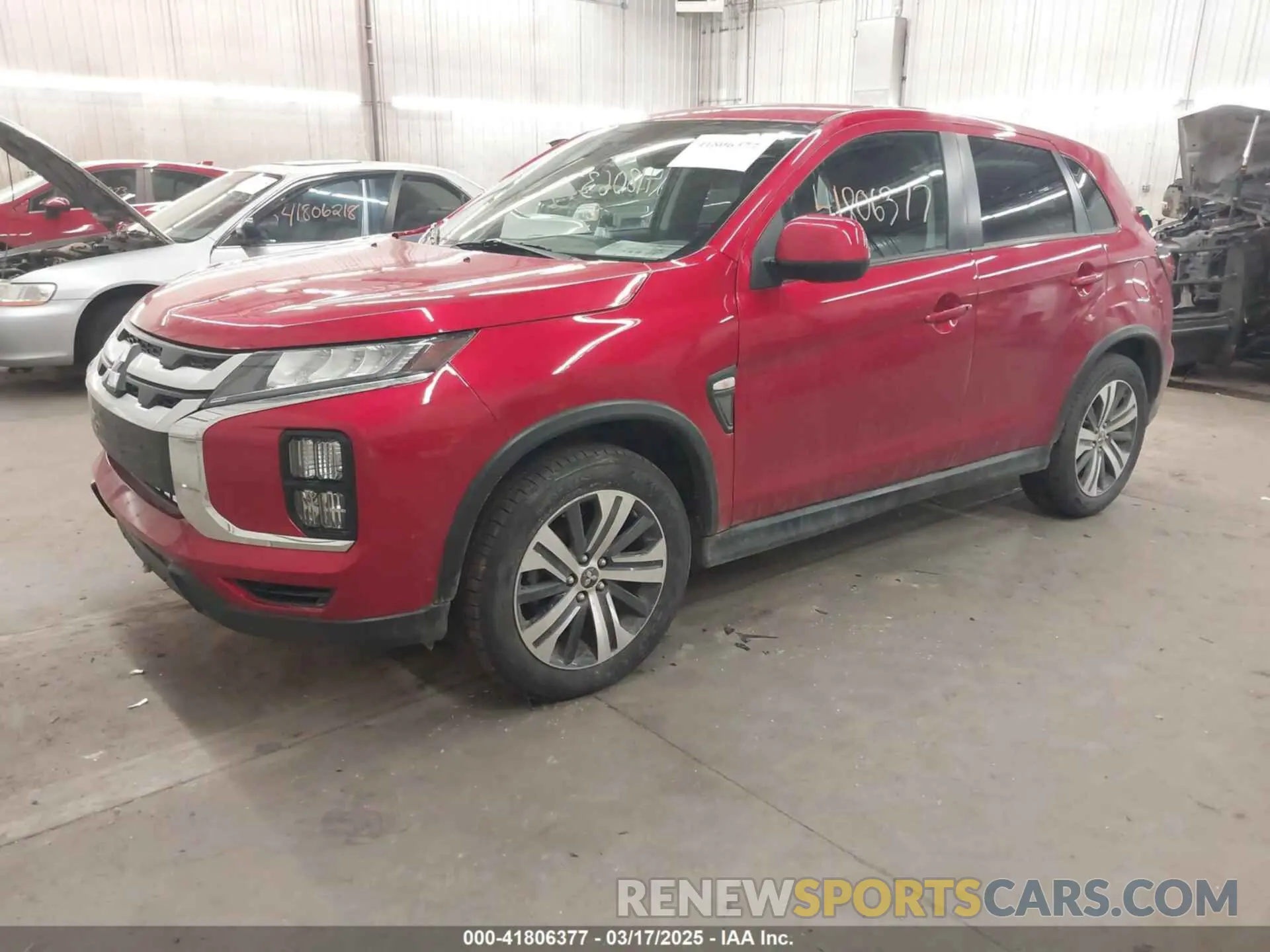 2 Photograph of a damaged car JA4ARUAU0MU003394 MITSUBISHI OUTLANDER SPORT 2021