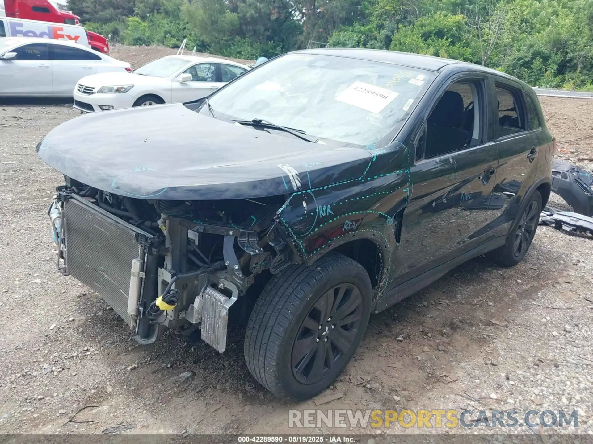 2 Photograph of a damaged car JA4ARUAU0MU009437 MITSUBISHI OUTLANDER SPORT 2021