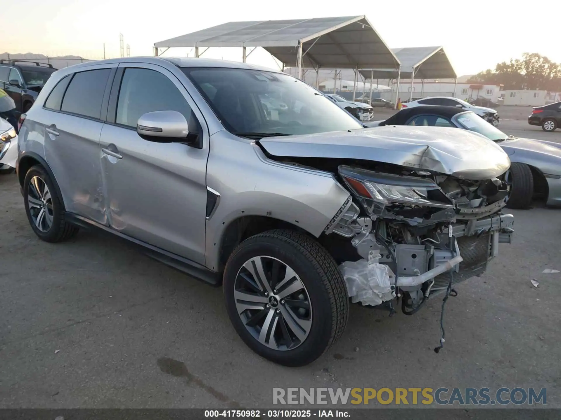 1 Photograph of a damaged car JA4ARUAU0MU032636 MITSUBISHI OUTLANDER SPORT 2021