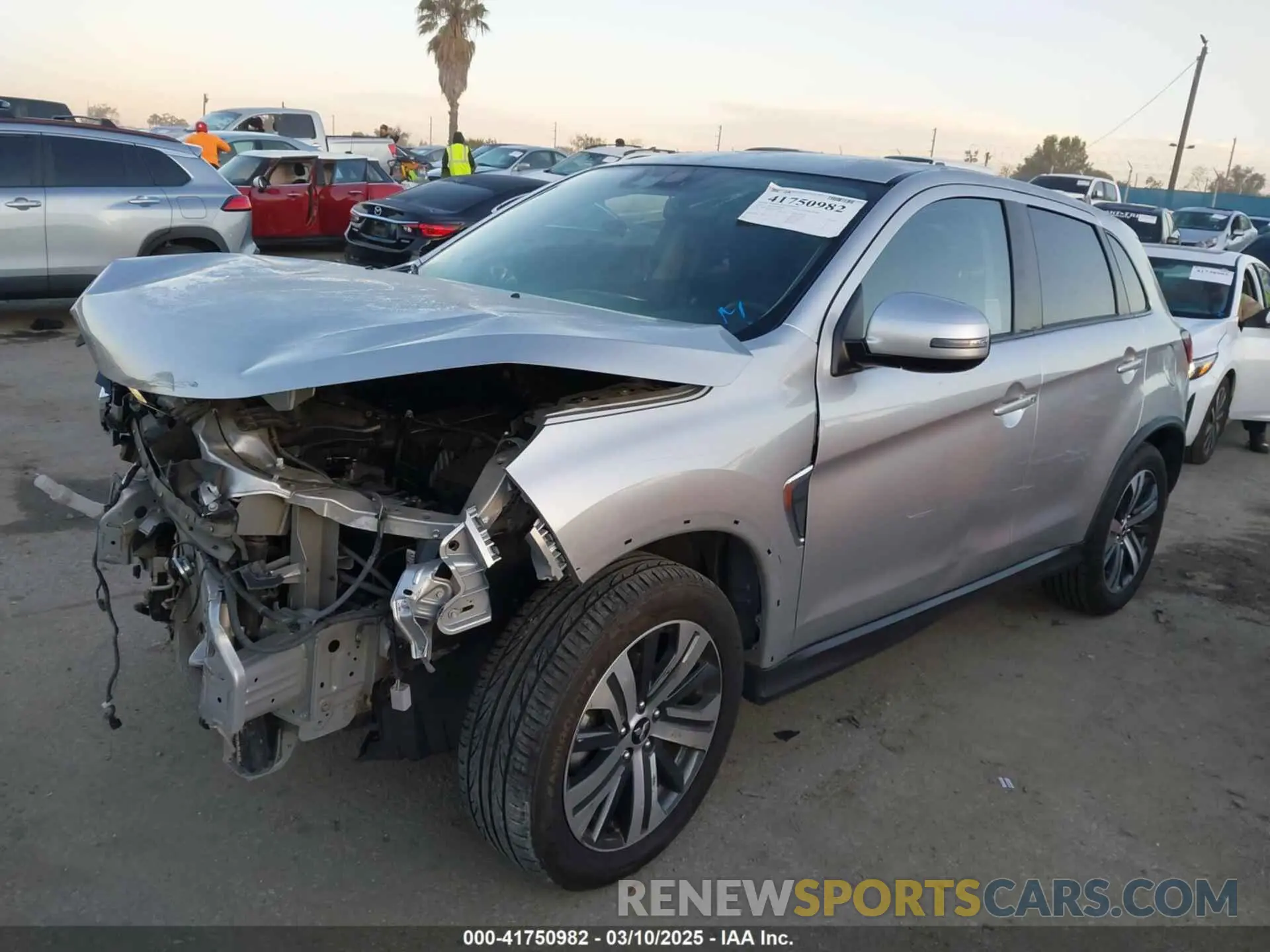 2 Photograph of a damaged car JA4ARUAU0MU032636 MITSUBISHI OUTLANDER SPORT 2021