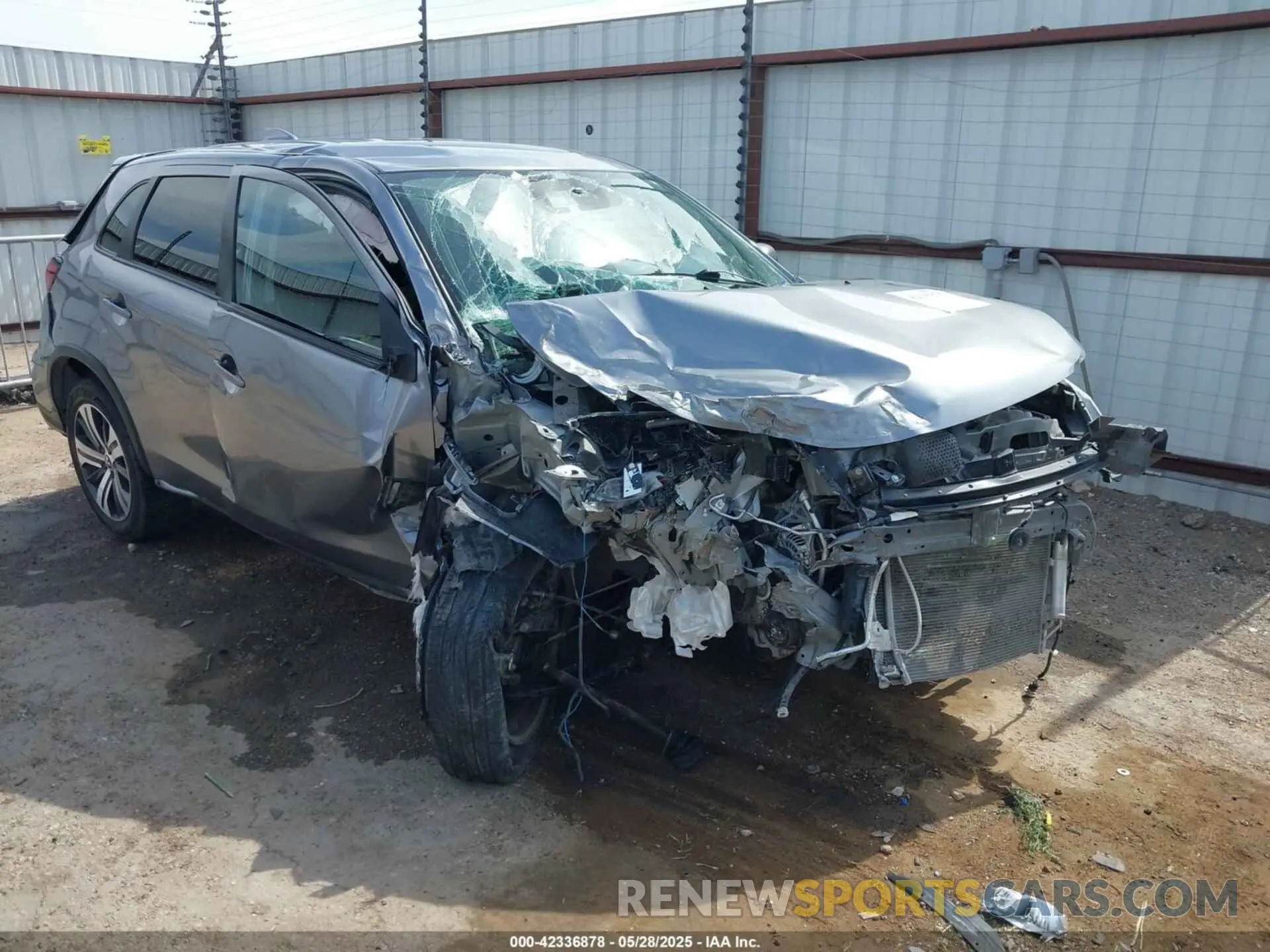1 Photograph of a damaged car JA4ARUAU0MU035360 MITSUBISHI OUTLANDER SPORT 2021