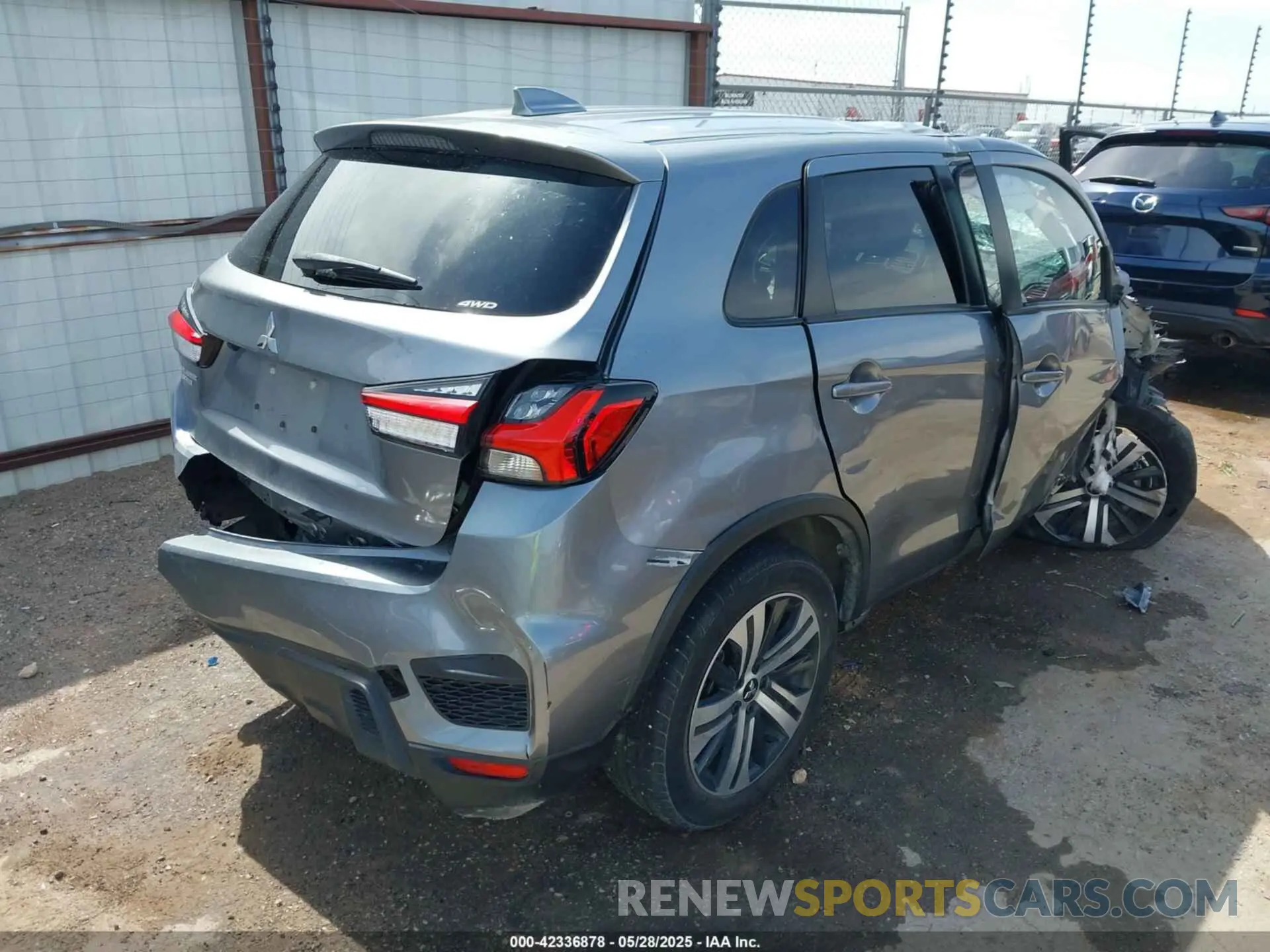 4 Photograph of a damaged car JA4ARUAU0MU035360 MITSUBISHI OUTLANDER SPORT 2021