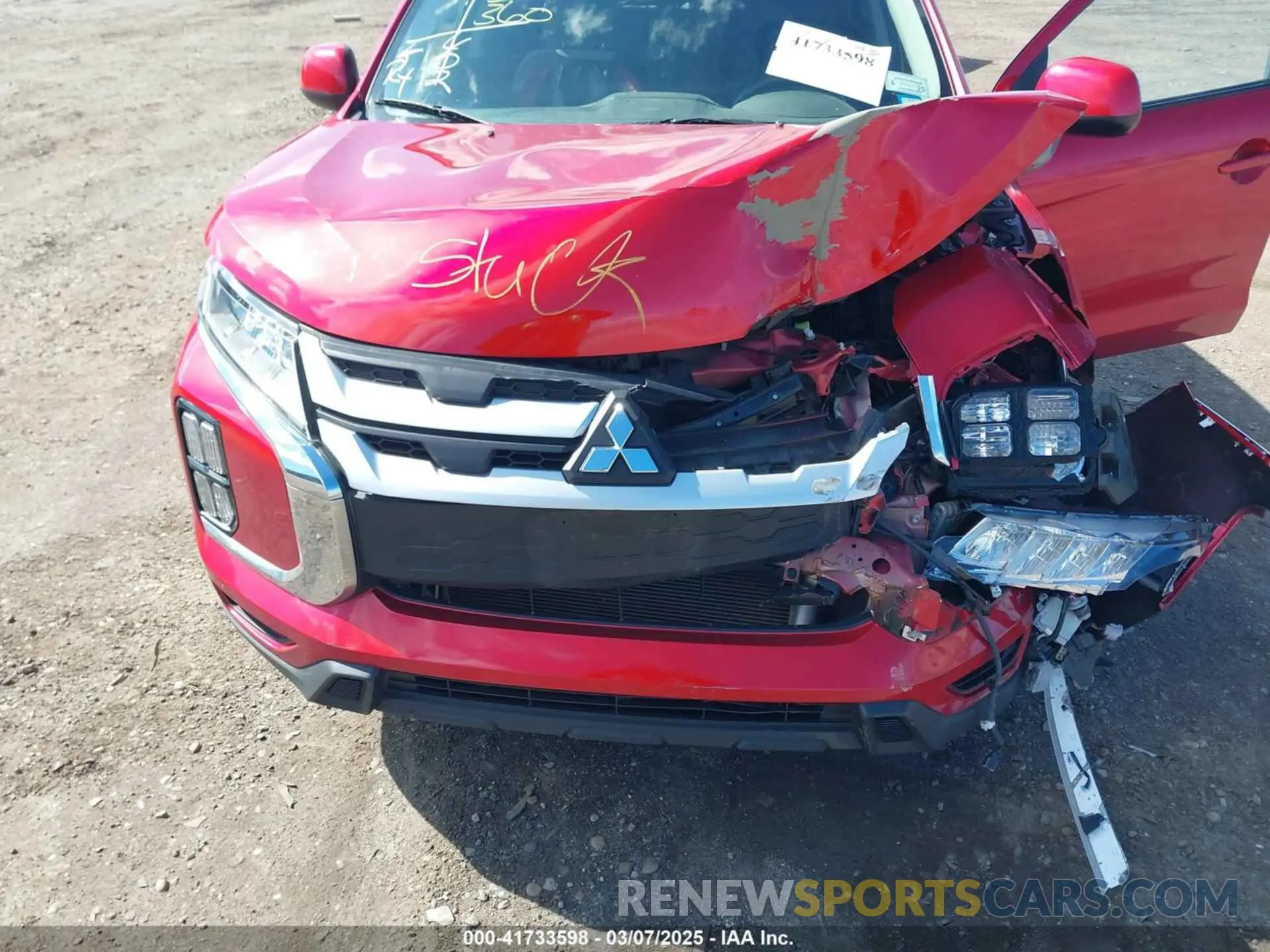 10 Photograph of a damaged car JA4ARUAU2MU011383 MITSUBISHI OUTLANDER SPORT 2021