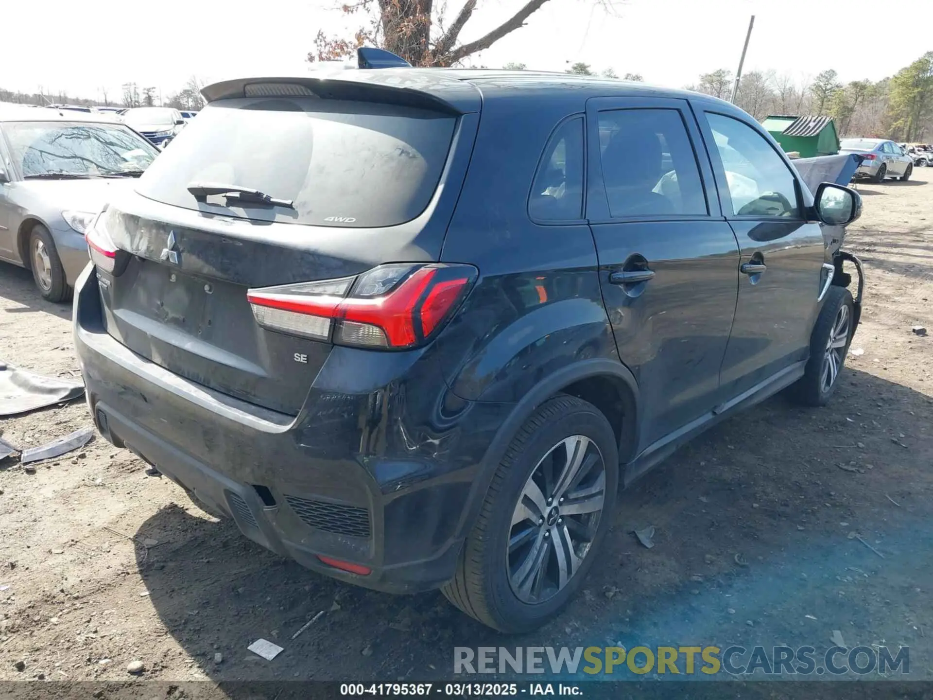 4 Photograph of a damaged car JA4ARUAU2MU018656 MITSUBISHI OUTLANDER SPORT 2021