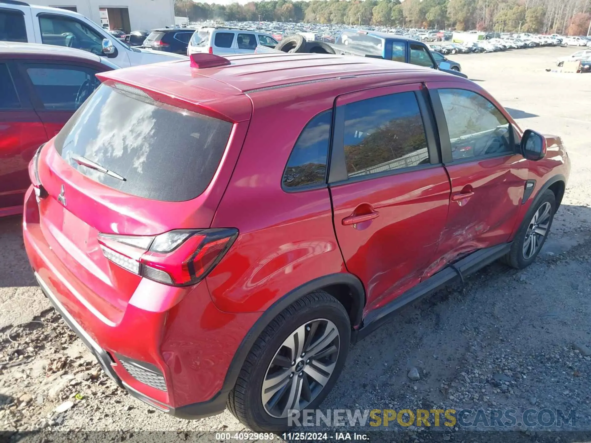 4 Photograph of a damaged car JA4ARUAU2MU020875 MITSUBISHI OUTLANDER SPORT 2021