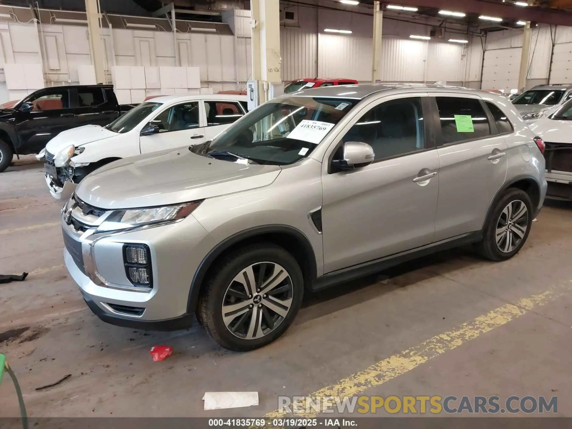 2 Photograph of a damaged car JA4ARUAU3MU024076 MITSUBISHI OUTLANDER SPORT 2021