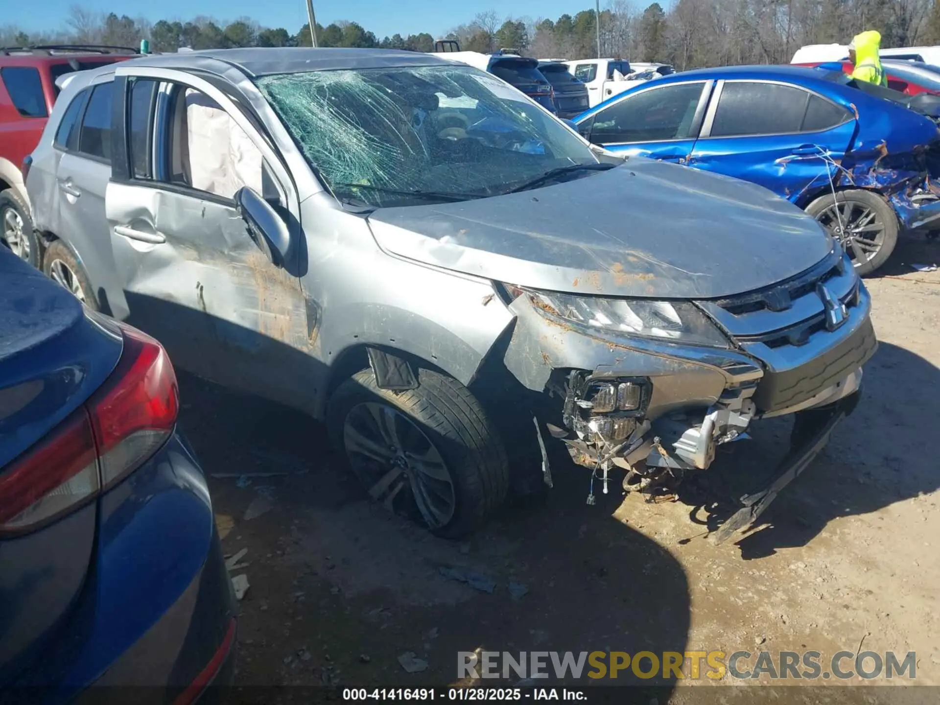 1 Photograph of a damaged car JA4ARUAU5MU031062 MITSUBISHI OUTLANDER SPORT 2021