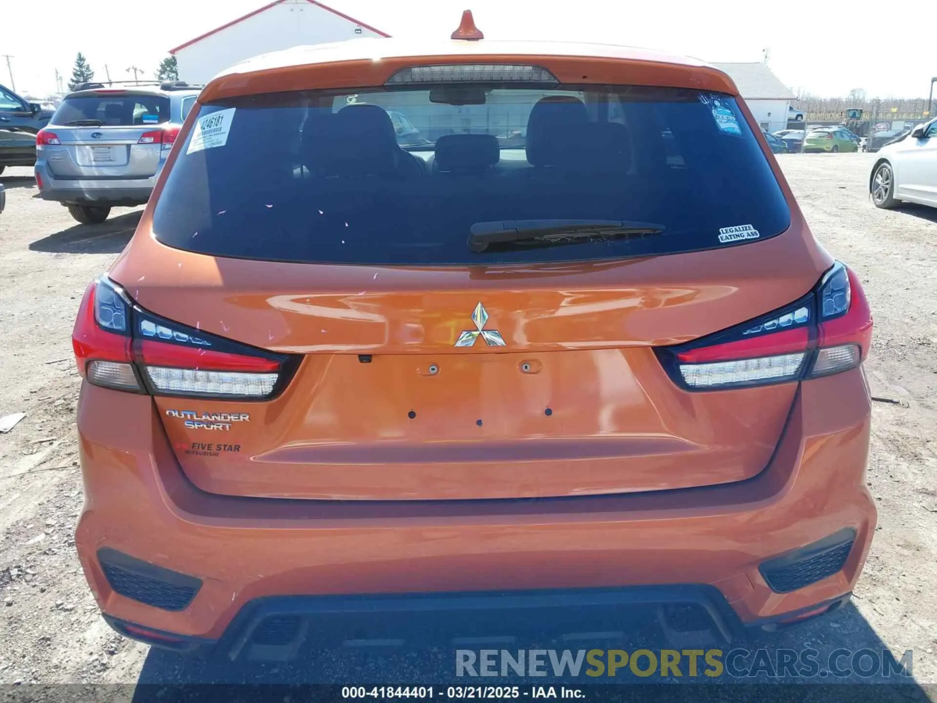 16 Photograph of a damaged car JA4ARUAU7MU006454 MITSUBISHI OUTLANDER SPORT 2021