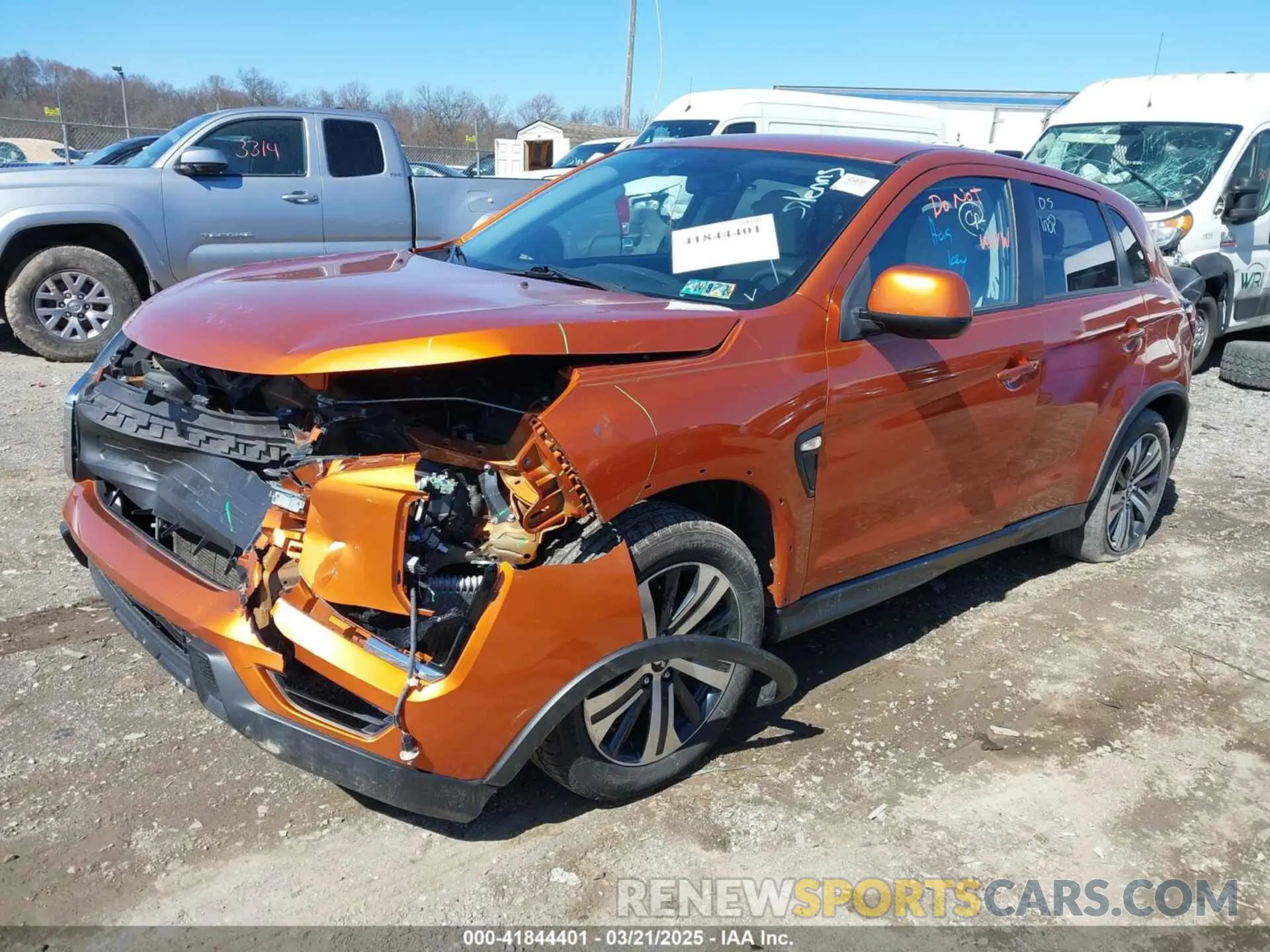 2 Photograph of a damaged car JA4ARUAU7MU006454 MITSUBISHI OUTLANDER SPORT 2021