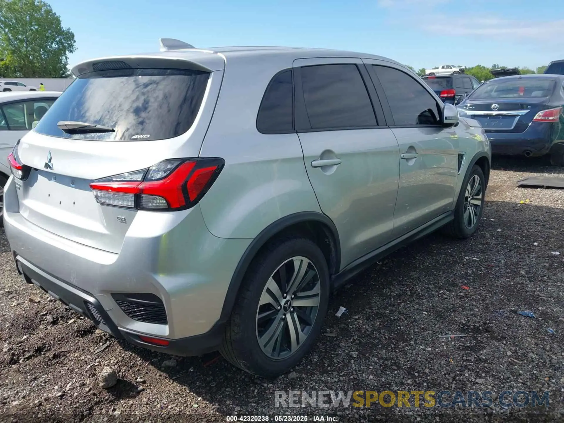 4 Photograph of a damaged car JA4ARUAU7MU017700 MITSUBISHI OUTLANDER SPORT 2021