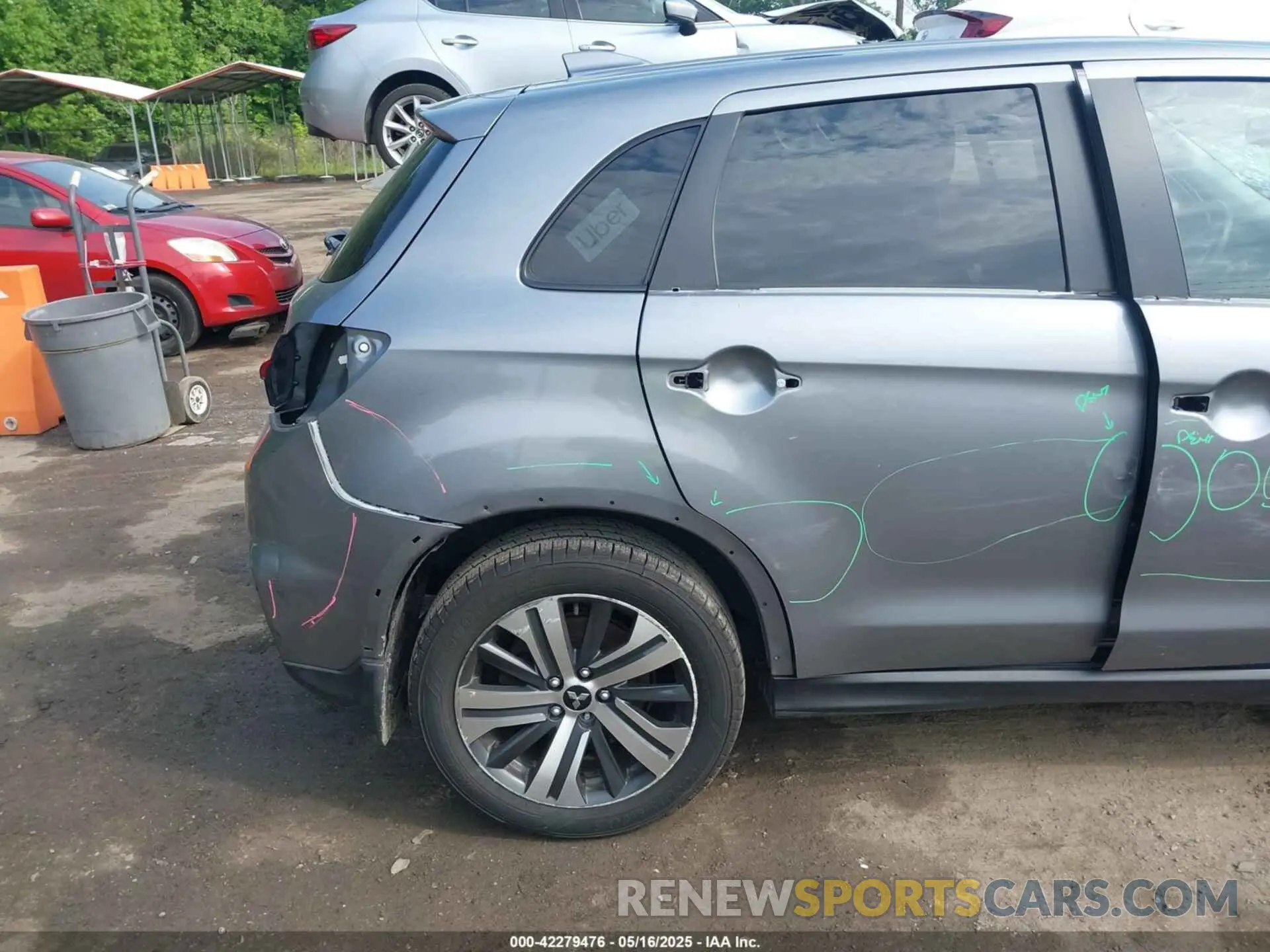 21 Photograph of a damaged car JA4APUAU1NU018574 MITSUBISHI OUTLANDER SPORT 2022