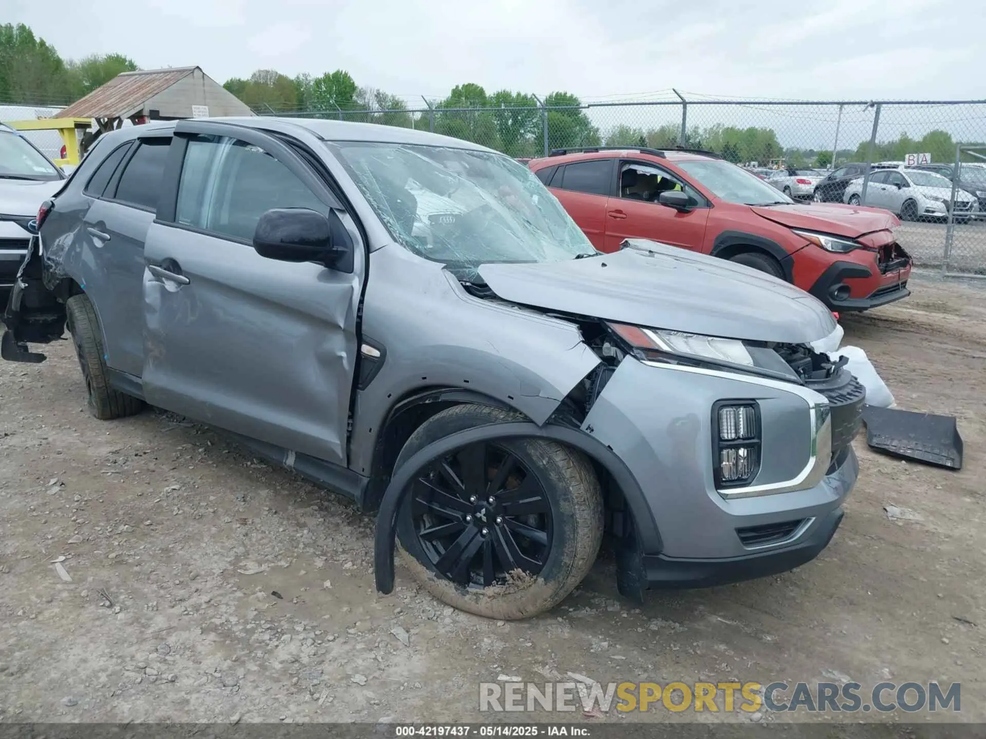 1 Photograph of a damaged car JA4APUAU2NU008118 MITSUBISHI OUTLANDER SPORT 2022