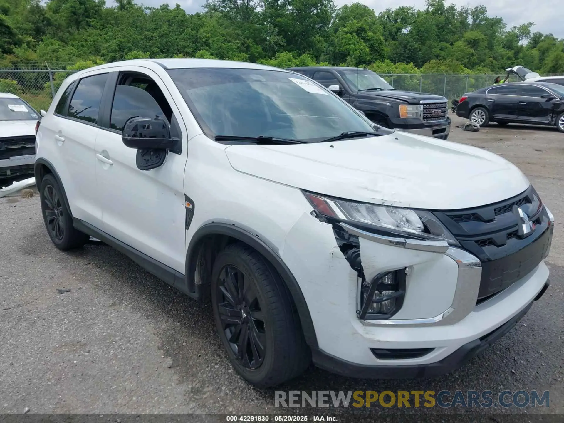 1 Photograph of a damaged car JA4APUAU2NU016185 MITSUBISHI OUTLANDER SPORT 2022