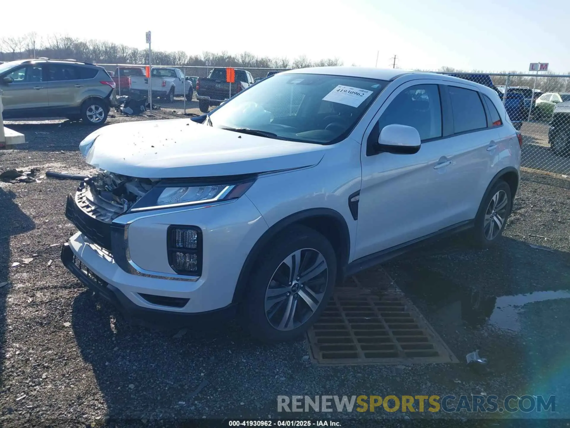 2 Photograph of a damaged car JA4APUAU4NU017368 MITSUBISHI OUTLANDER SPORT 2022