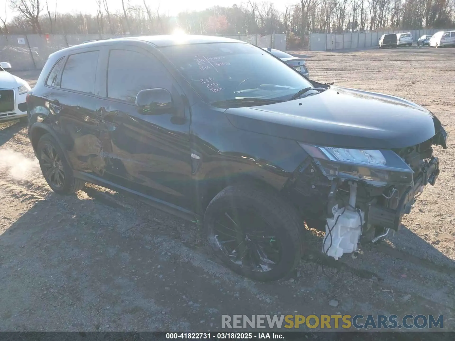 1 Photograph of a damaged car JA4APUAU6NU002211 MITSUBISHI OUTLANDER SPORT 2022