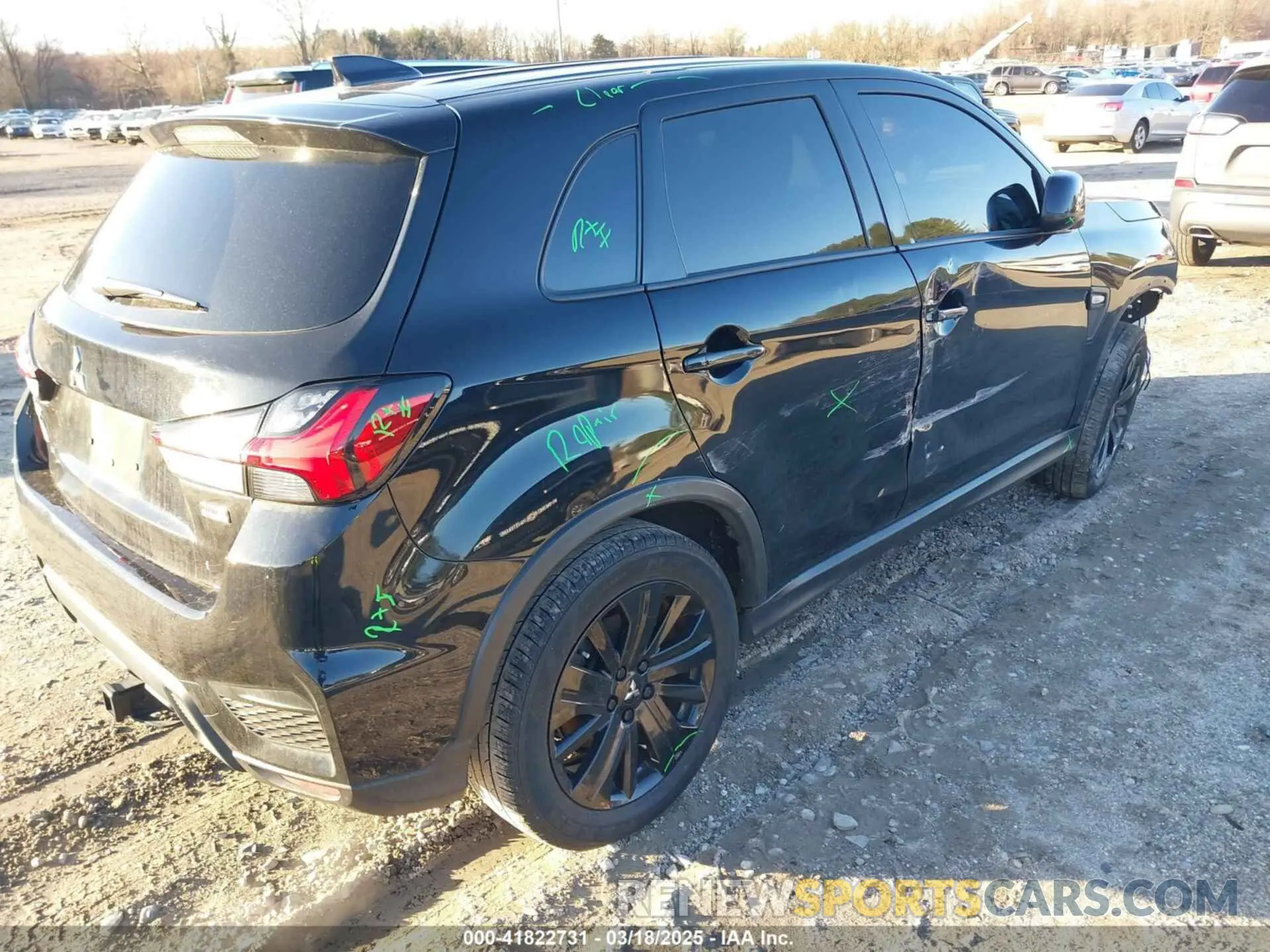 4 Photograph of a damaged car JA4APUAU6NU002211 MITSUBISHI OUTLANDER SPORT 2022