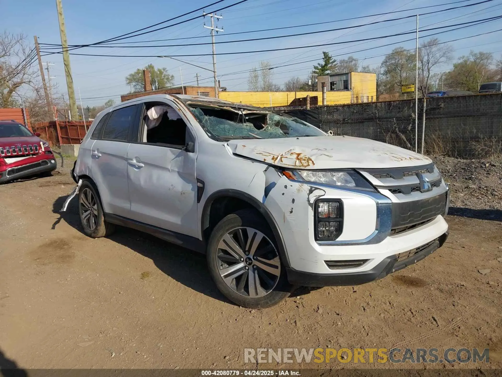 1 Photograph of a damaged car JA4APUAU6NU004461 MITSUBISHI OUTLANDER SPORT 2022