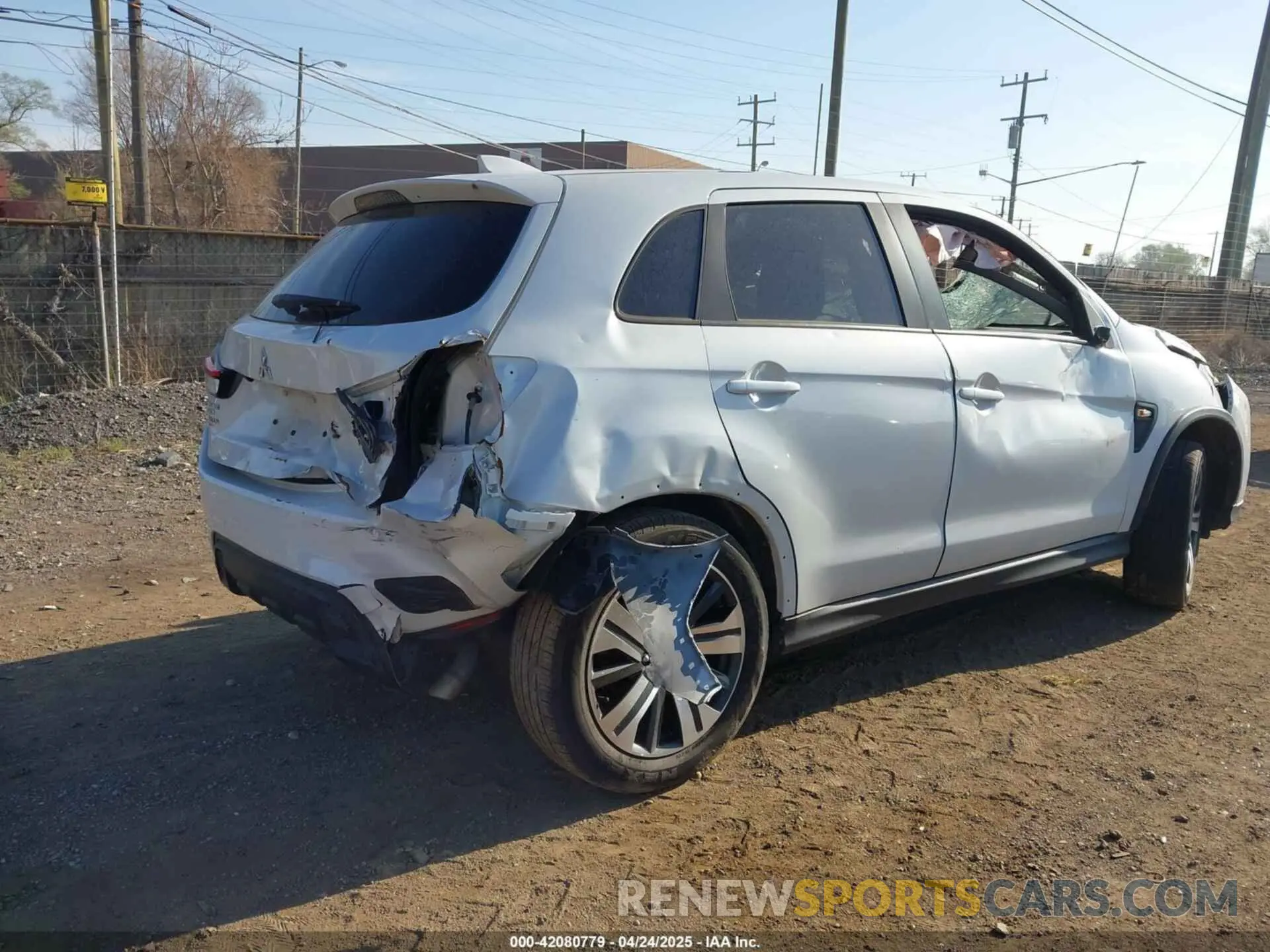 4 Photograph of a damaged car JA4APUAU6NU004461 MITSUBISHI OUTLANDER SPORT 2022