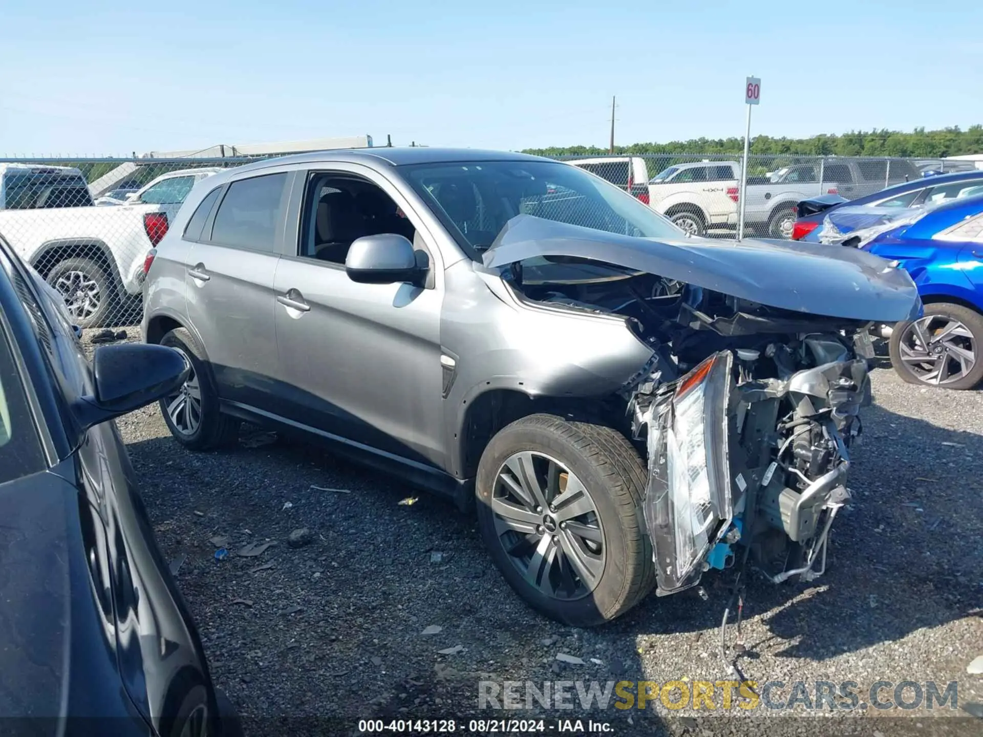 1 Photograph of a damaged car JA4APUAU8NU004400 MITSUBISHI OUTLANDER SPORT 2022