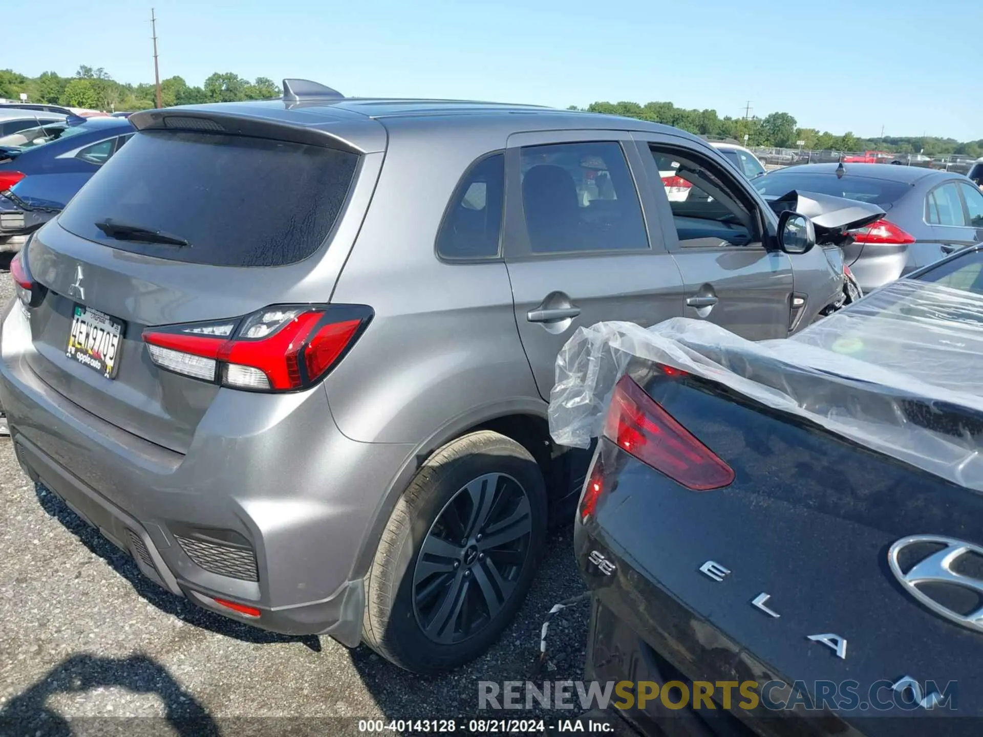 4 Photograph of a damaged car JA4APUAU8NU004400 MITSUBISHI OUTLANDER SPORT 2022