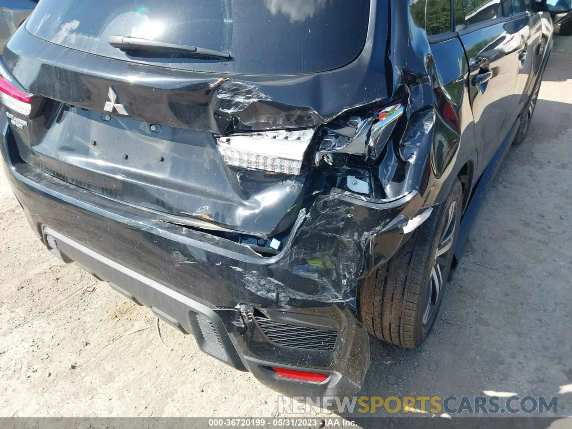 6 Photograph of a damaged car JA4APUAU8NU010195 MITSUBISHI OUTLANDER SPORT 2022