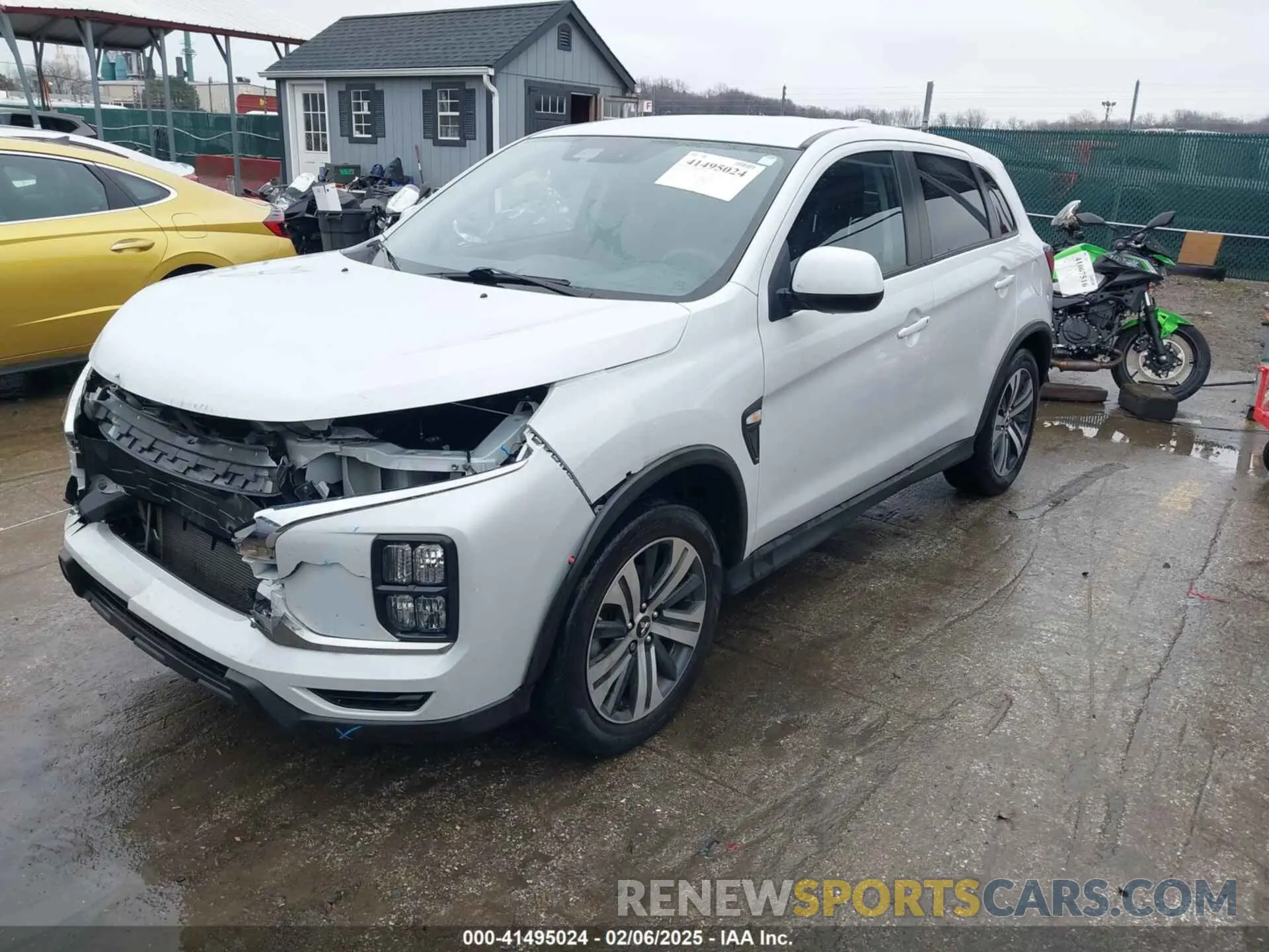 2 Photograph of a damaged car JA4APUAUXNU016760 MITSUBISHI OUTLANDER SPORT 2022