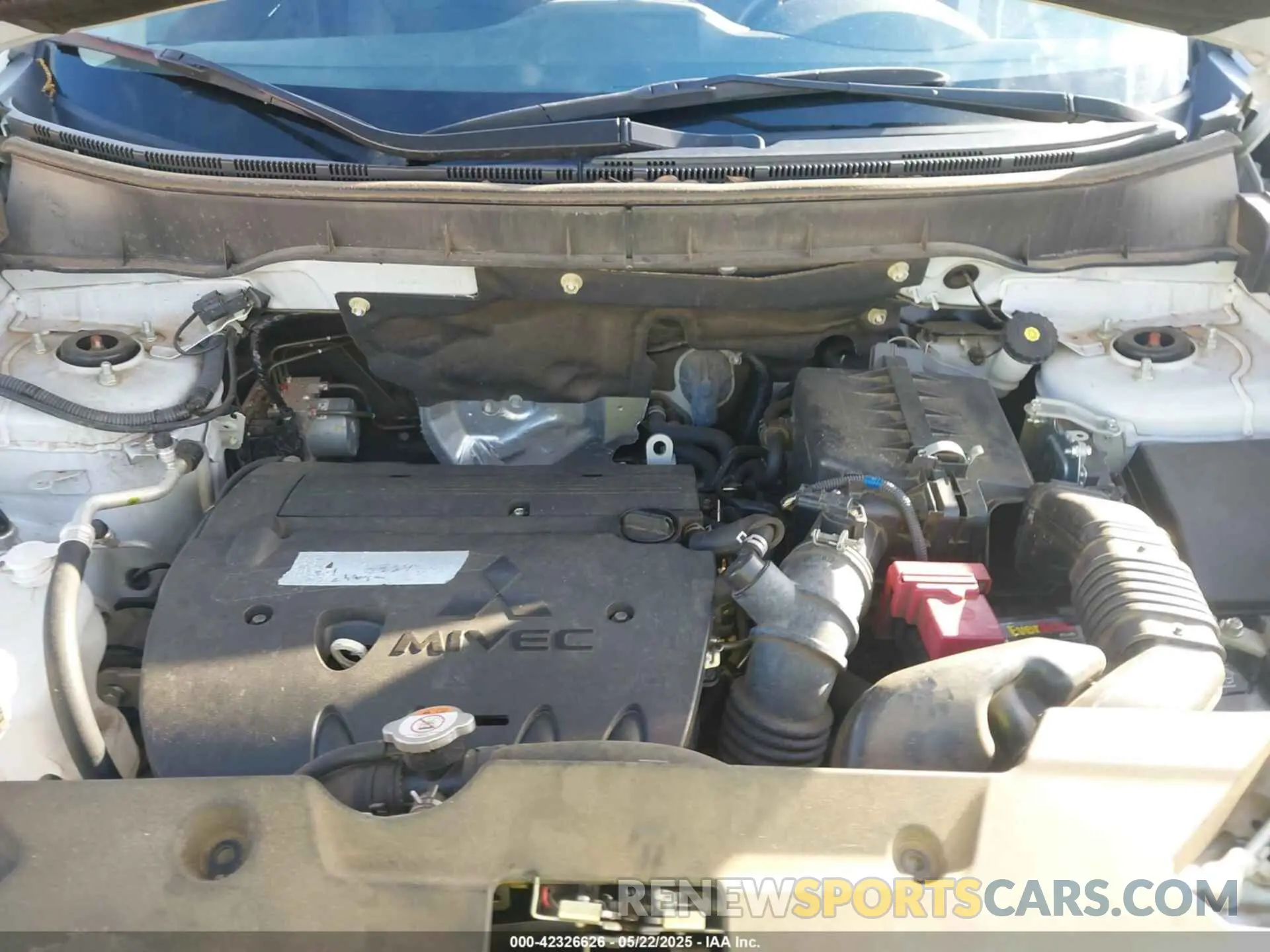 10 Photograph of a damaged car JA4APVAU2NU011803 MITSUBISHI OUTLANDER SPORT 2022