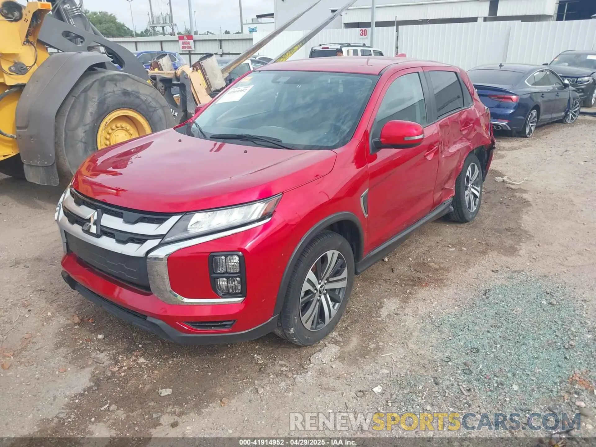 2 Photograph of a damaged car JA4APVAU3NU013172 MITSUBISHI OUTLANDER SPORT 2022
