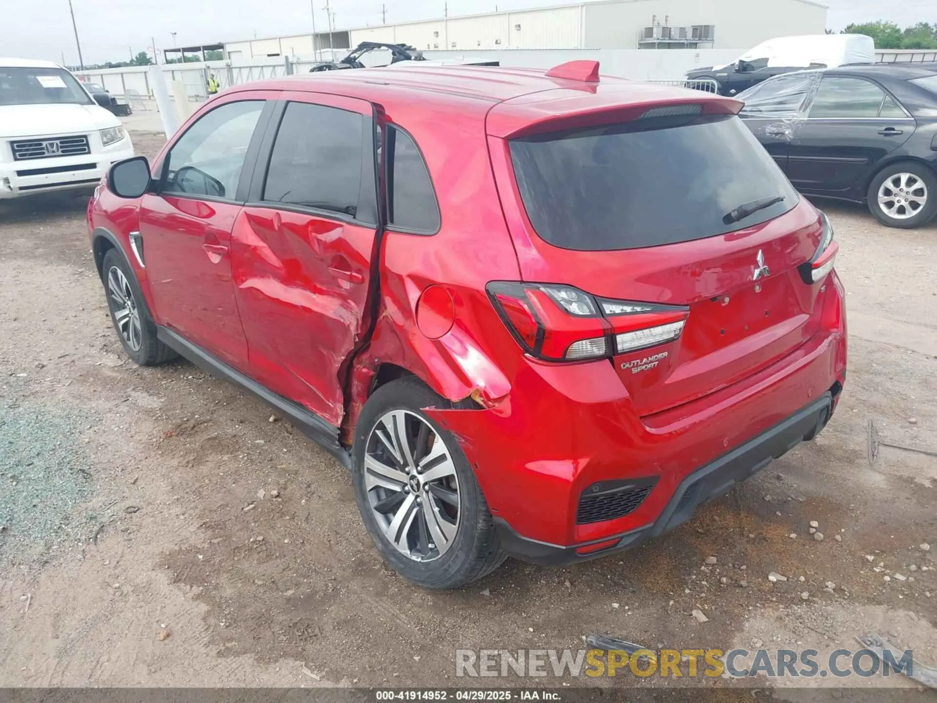 3 Photograph of a damaged car JA4APVAU3NU013172 MITSUBISHI OUTLANDER SPORT 2022