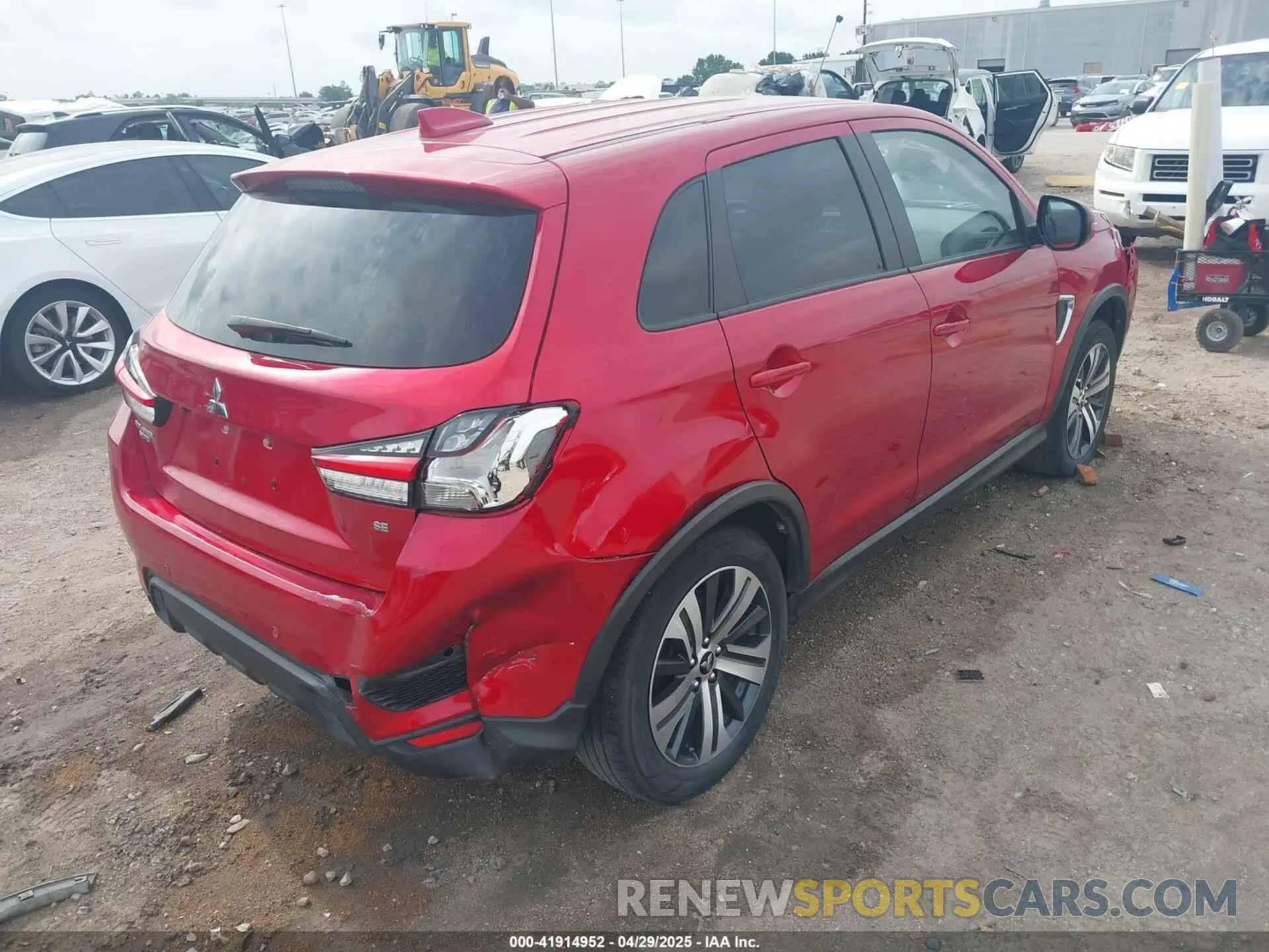 4 Photograph of a damaged car JA4APVAU3NU013172 MITSUBISHI OUTLANDER SPORT 2022