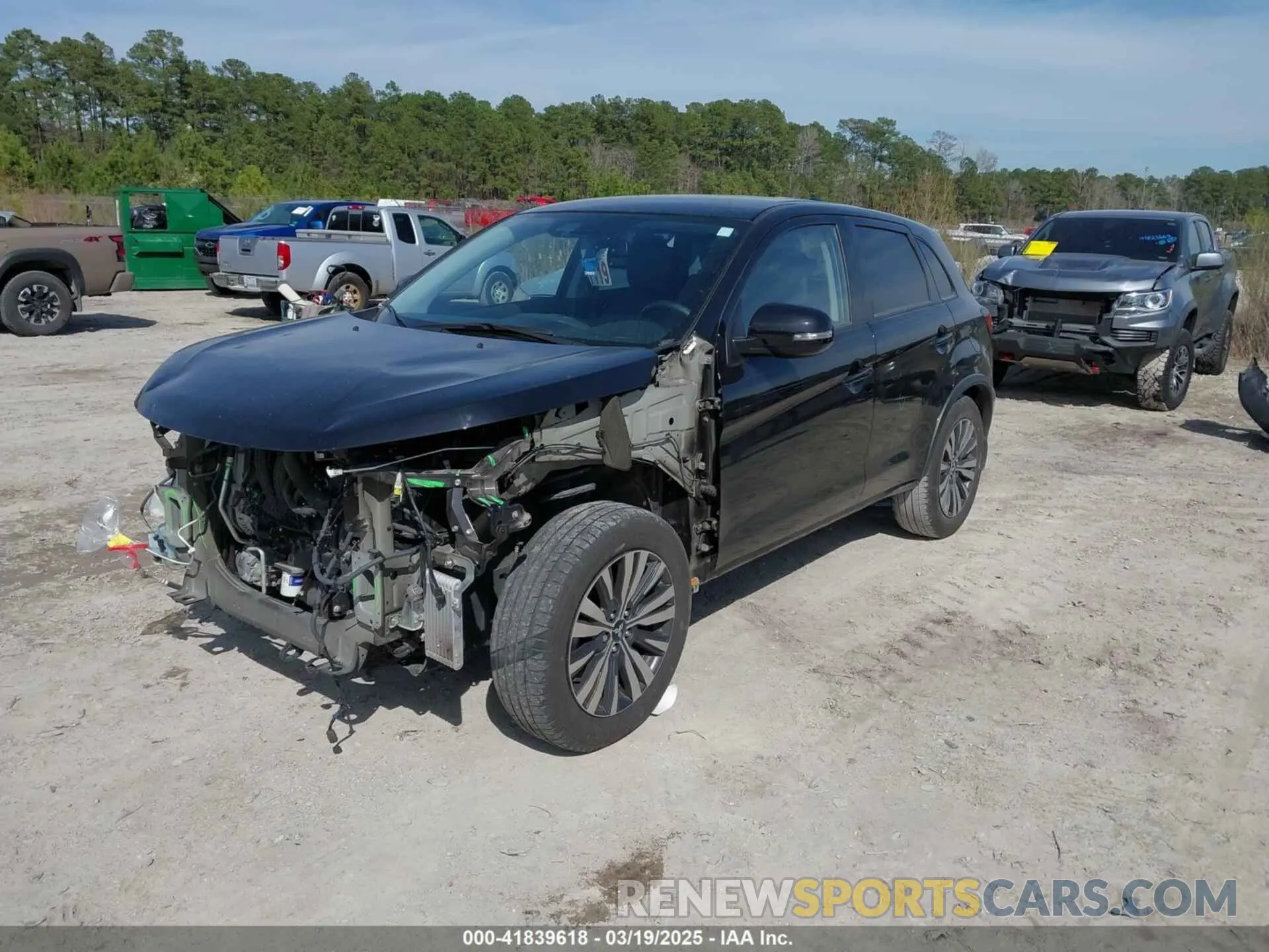 2 Photograph of a damaged car JA4APVAU6NU013439 MITSUBISHI OUTLANDER SPORT 2022