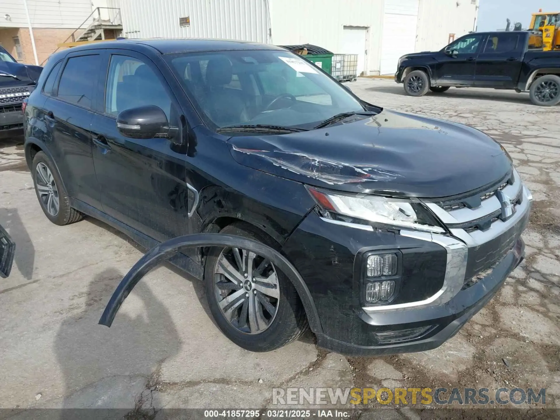 1 Photograph of a damaged car JA4ARUAU0NU008029 MITSUBISHI OUTLANDER SPORT 2022
