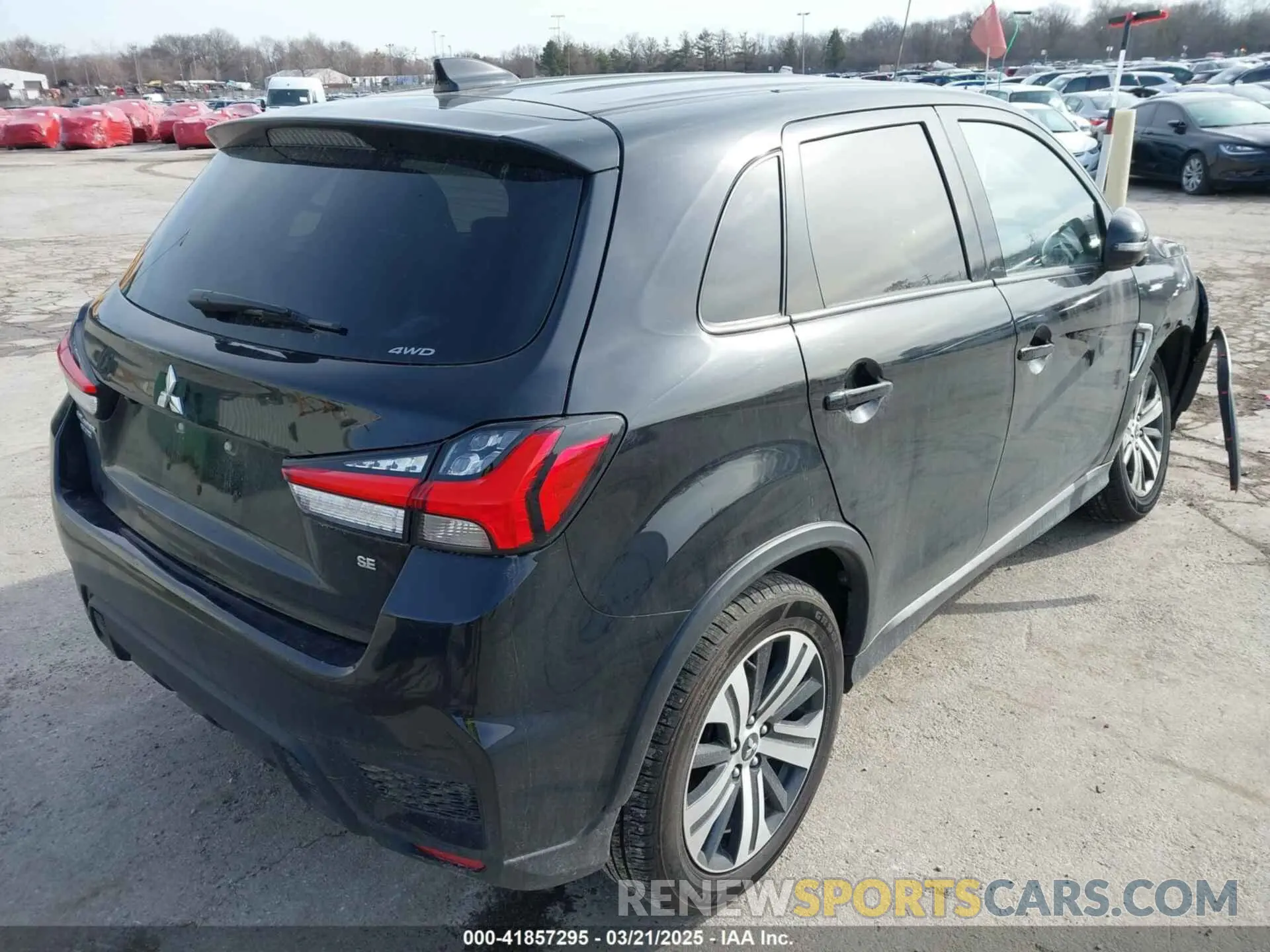 4 Photograph of a damaged car JA4ARUAU0NU008029 MITSUBISHI OUTLANDER SPORT 2022