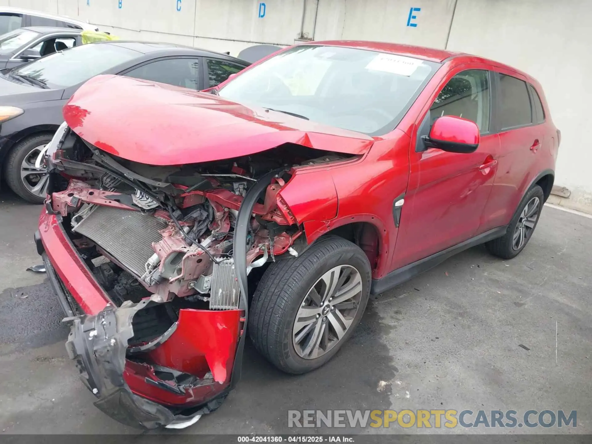 2 Photograph of a damaged car JA4ARUAU6NU021609 MITSUBISHI OUTLANDER SPORT 2022