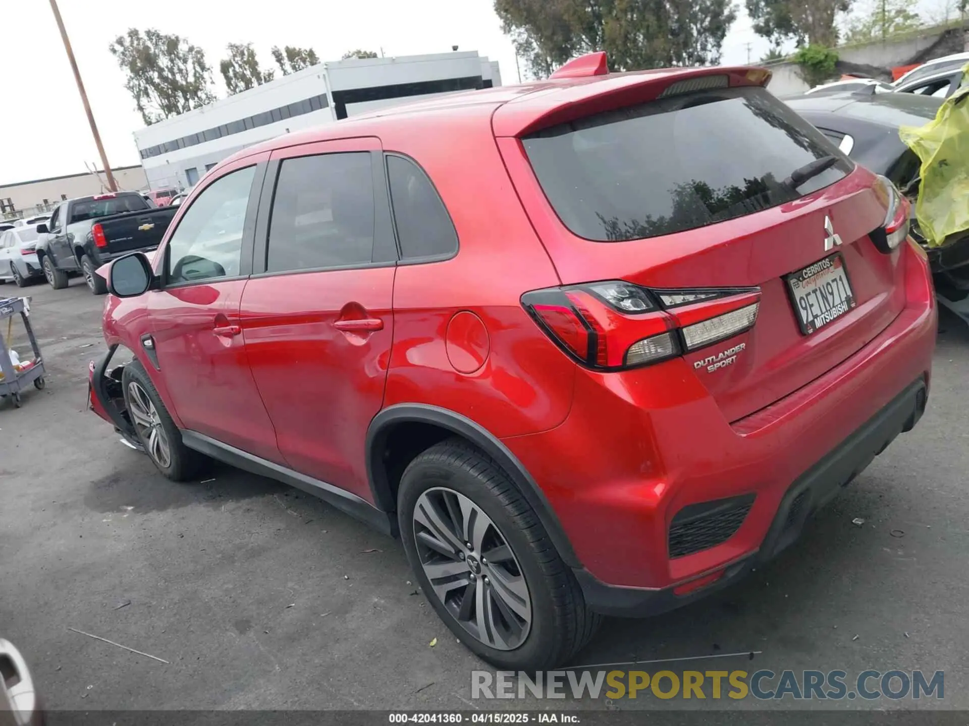 3 Photograph of a damaged car JA4ARUAU6NU021609 MITSUBISHI OUTLANDER SPORT 2022
