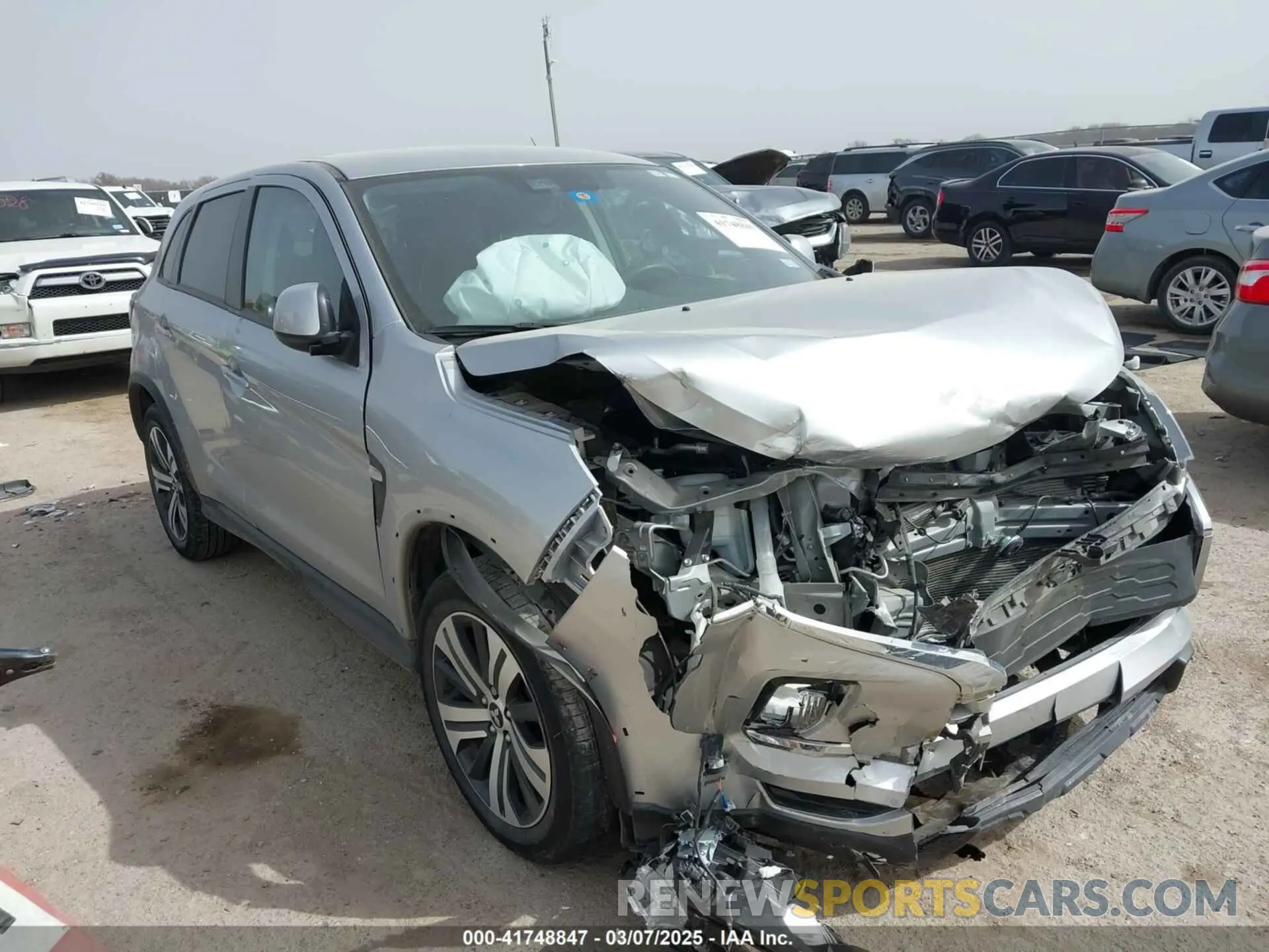 1 Photograph of a damaged car JA4ARUAU0PU016926 MITSUBISHI OUTLANDER SPORT 2023