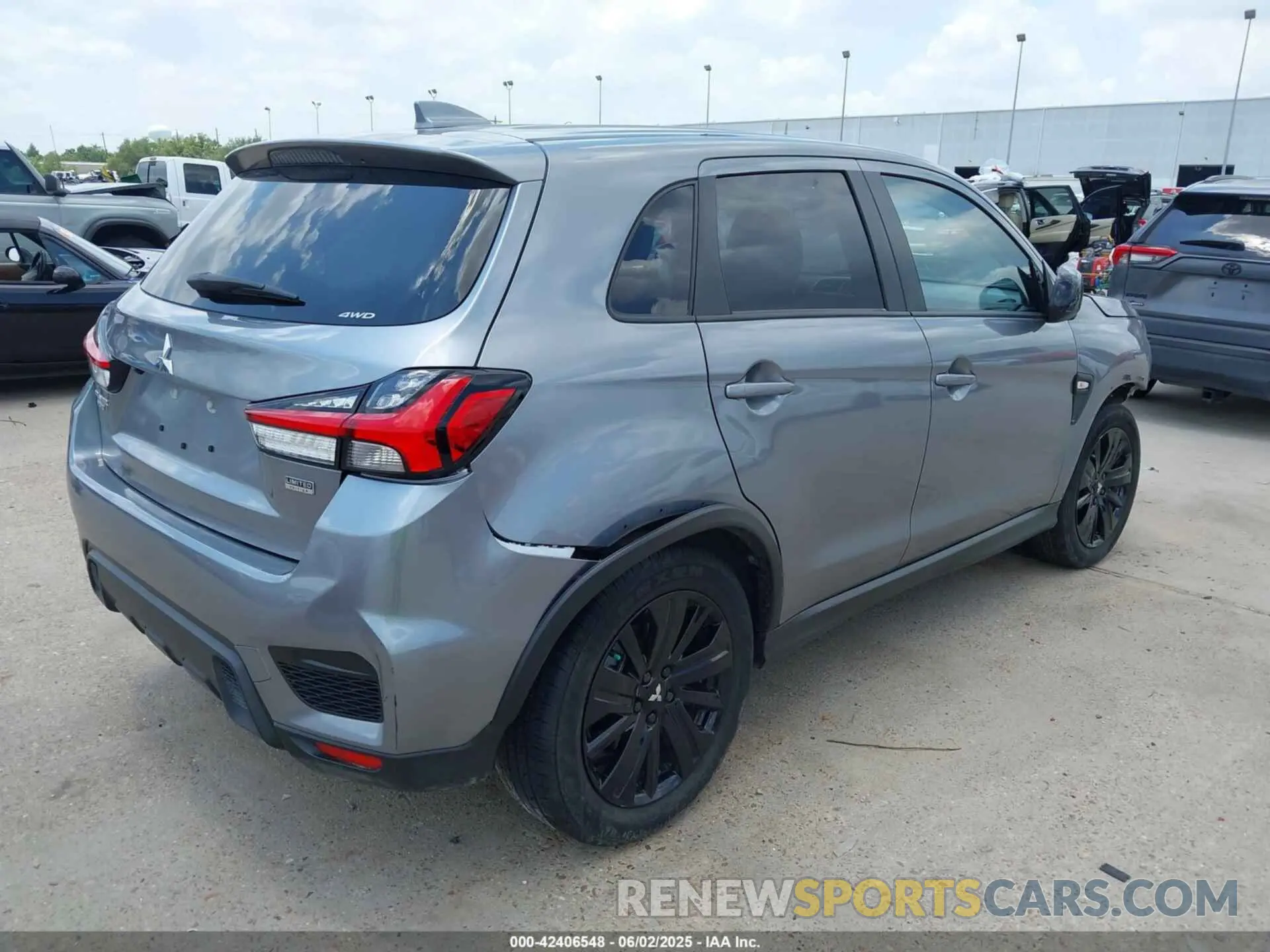 4 Photograph of a damaged car JA4ARUAU0PU016991 MITSUBISHI OUTLANDER SPORT 2023