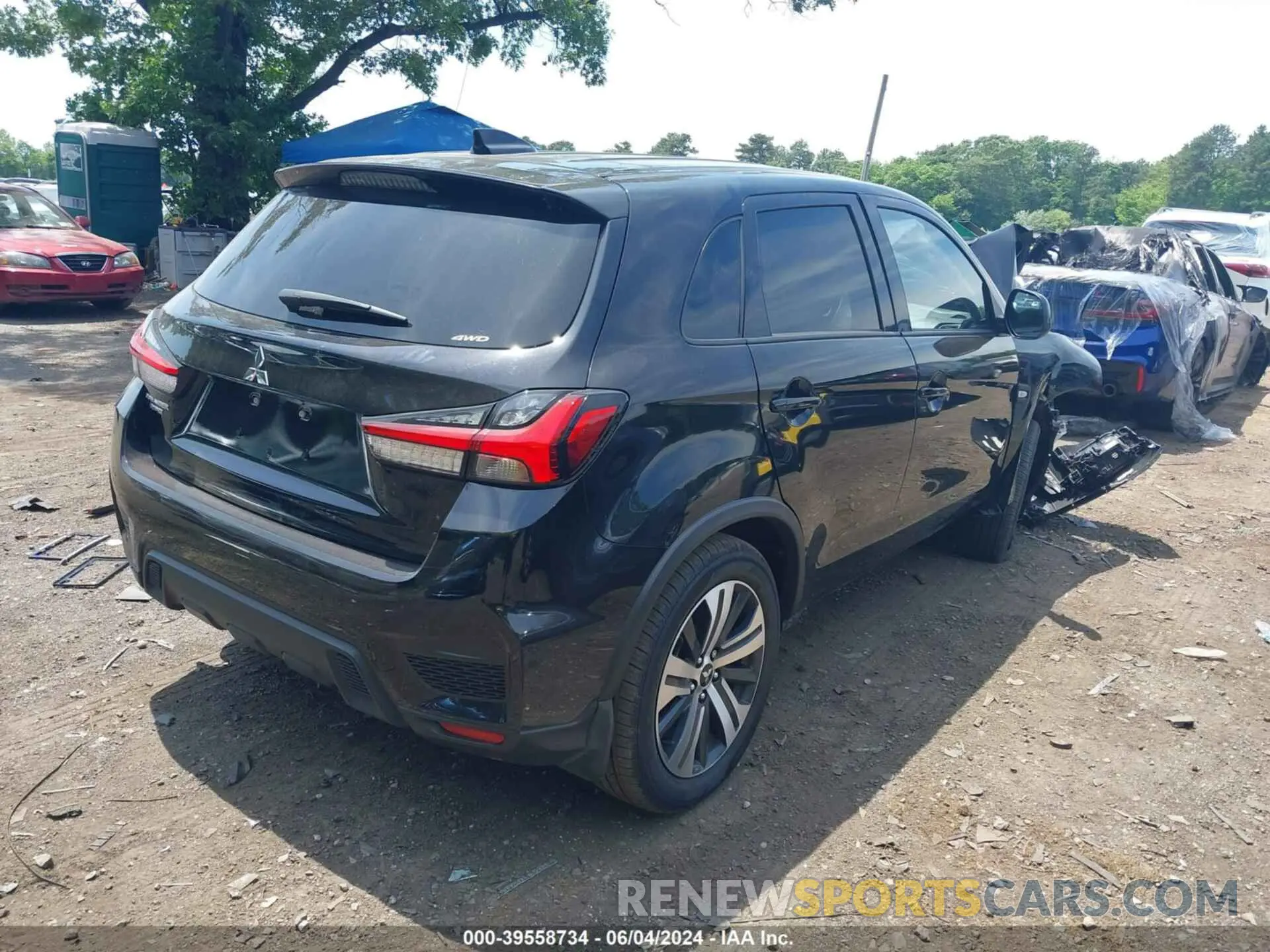 4 Photograph of a damaged car JA4ARUAU2PU008729 MITSUBISHI OUTLANDER SPORT 2023