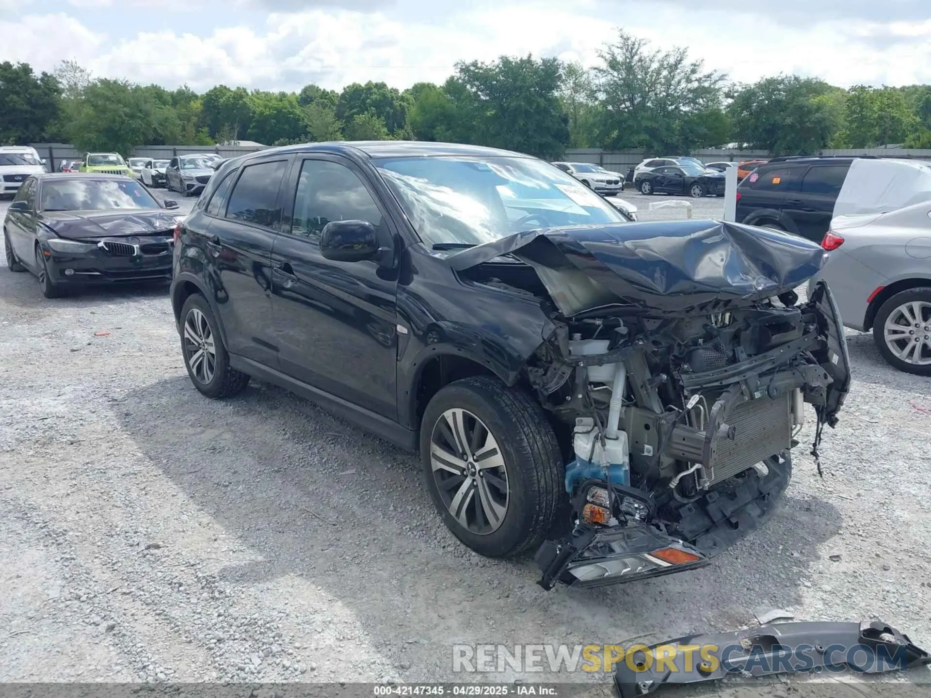 1 Photograph of a damaged car JA4ARUAU2PU014515 MITSUBISHI OUTLANDER SPORT 2023