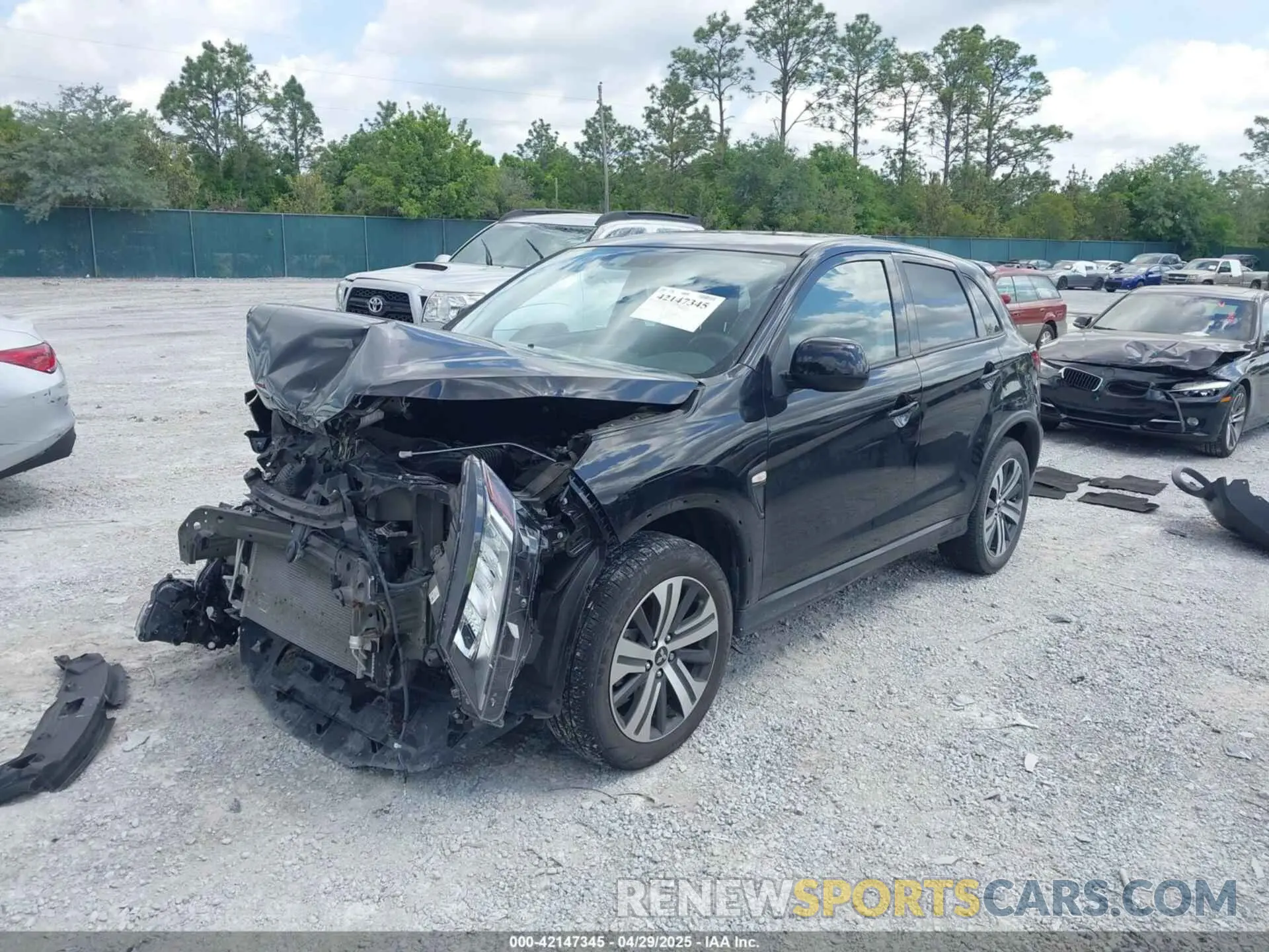 2 Photograph of a damaged car JA4ARUAU2PU014515 MITSUBISHI OUTLANDER SPORT 2023