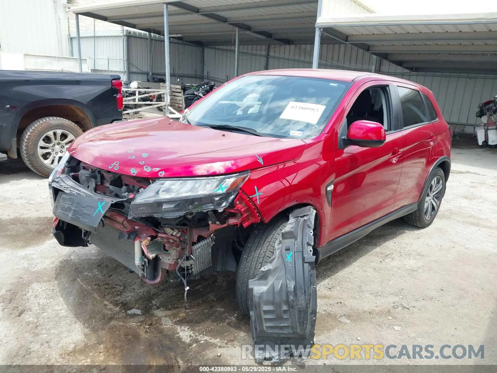 2 Photograph of a damaged car JA4ARUAU4PU003502 MITSUBISHI OUTLANDER SPORT 2023