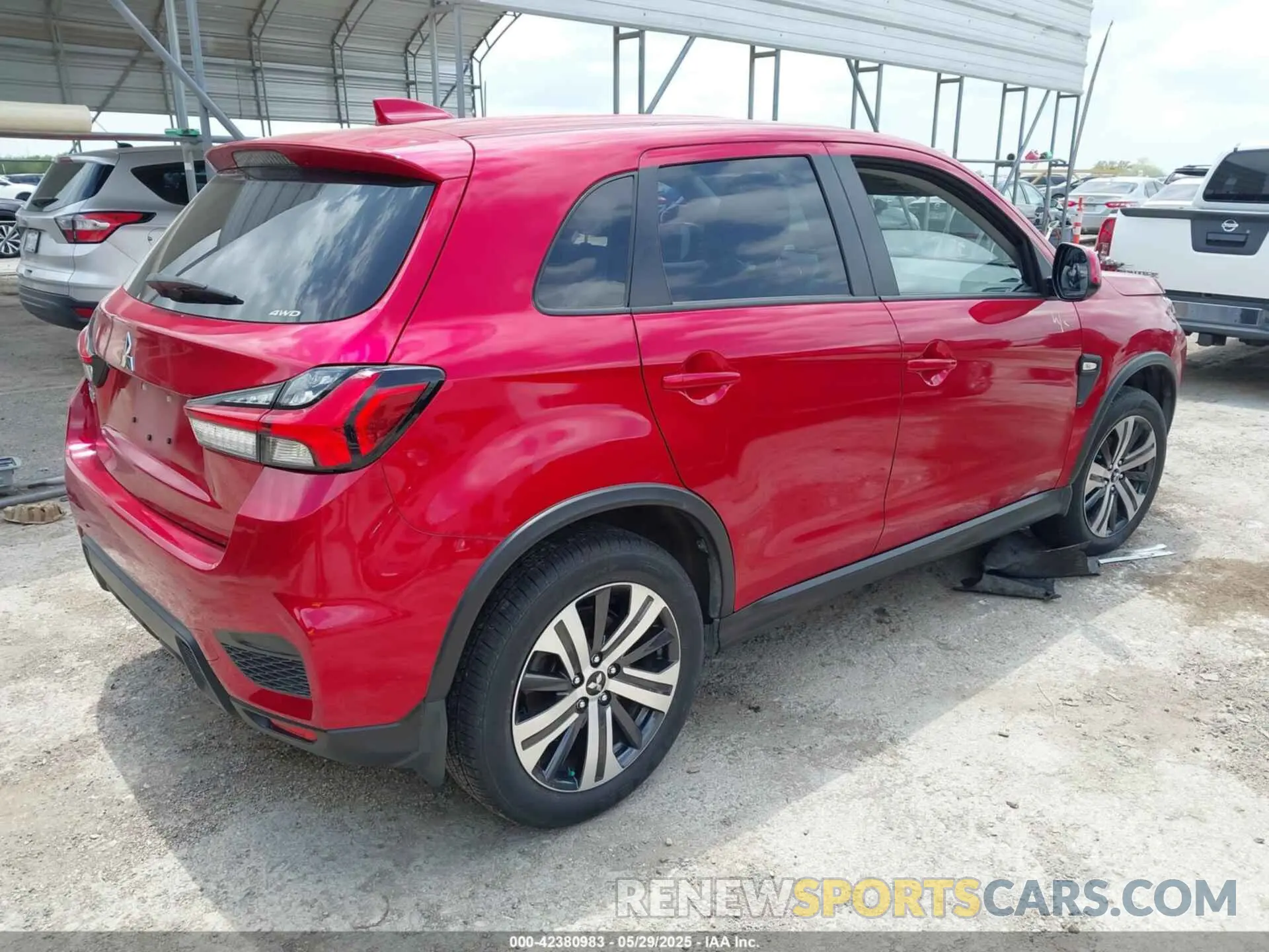 4 Photograph of a damaged car JA4ARUAU4PU003502 MITSUBISHI OUTLANDER SPORT 2023