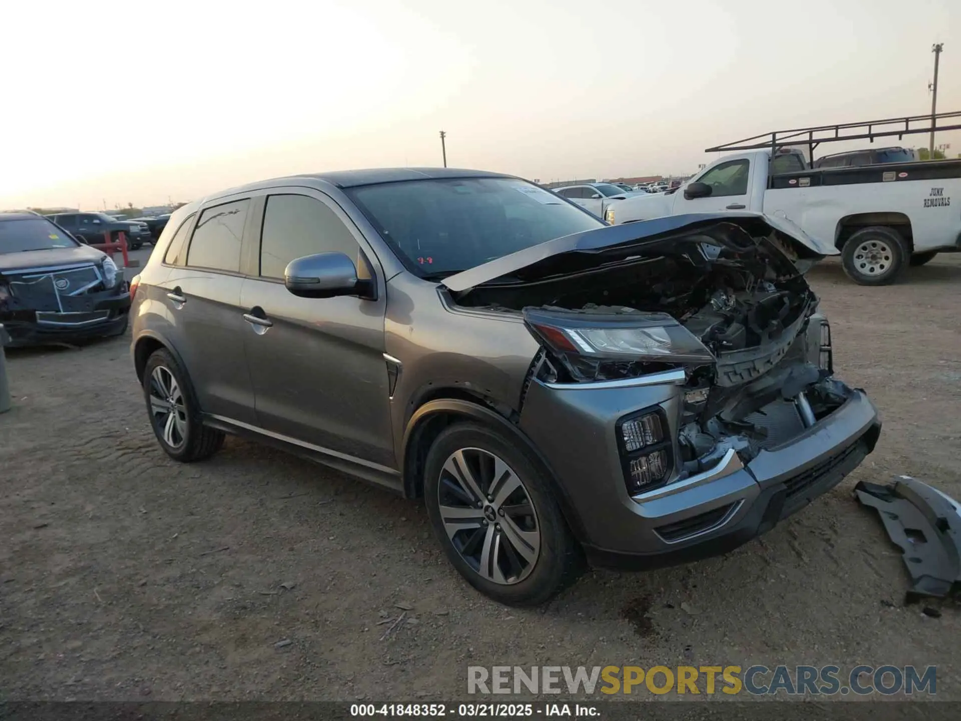 1 Photograph of a damaged car JA4ARUAU4PU015407 MITSUBISHI OUTLANDER SPORT 2023