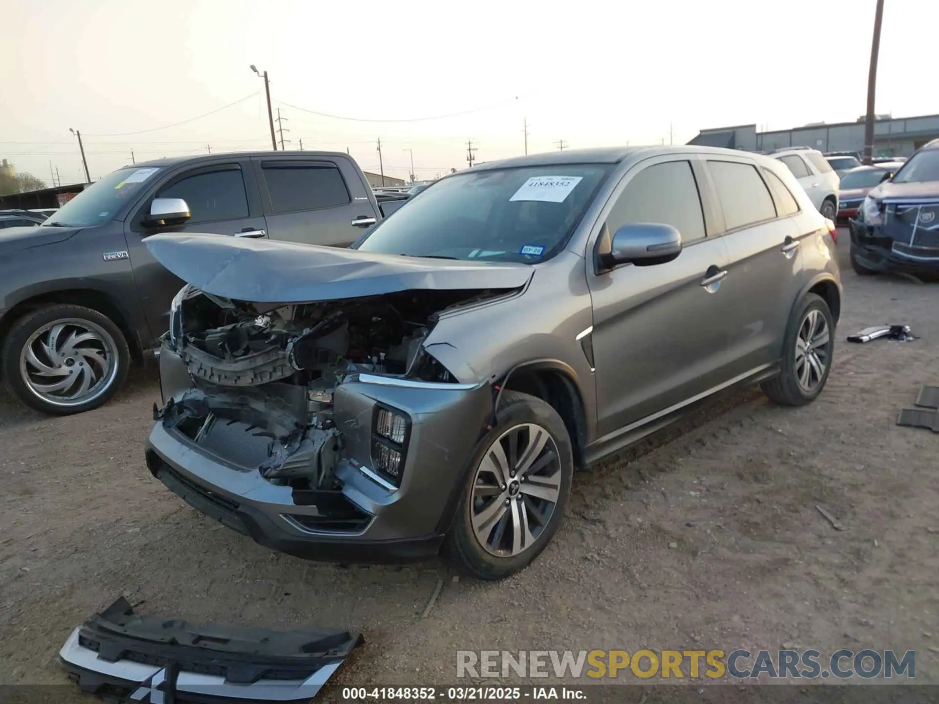 2 Photograph of a damaged car JA4ARUAU4PU015407 MITSUBISHI OUTLANDER SPORT 2023